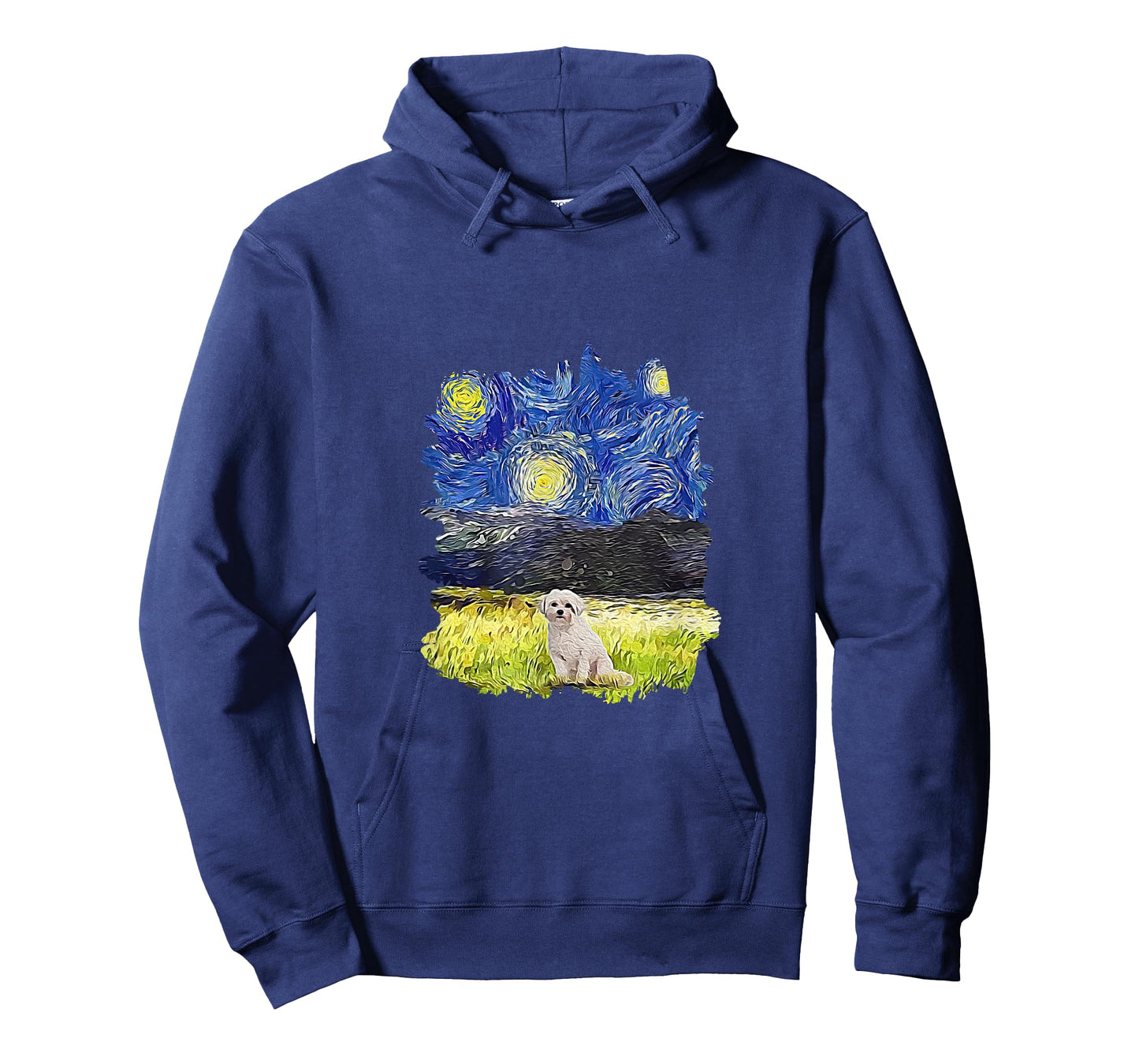 Starry Night Impressionist - Dog Art Coton de Tulear T-Shirt for Men Women Kids