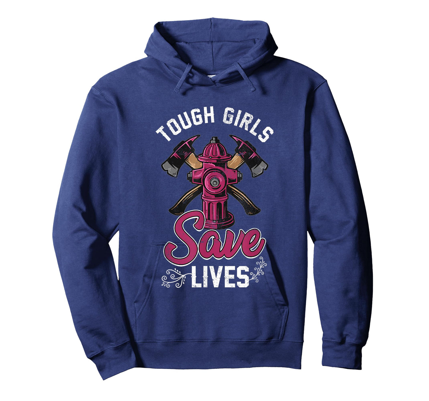 Female Firefighter Tough Girls Save Lives T-Shirt