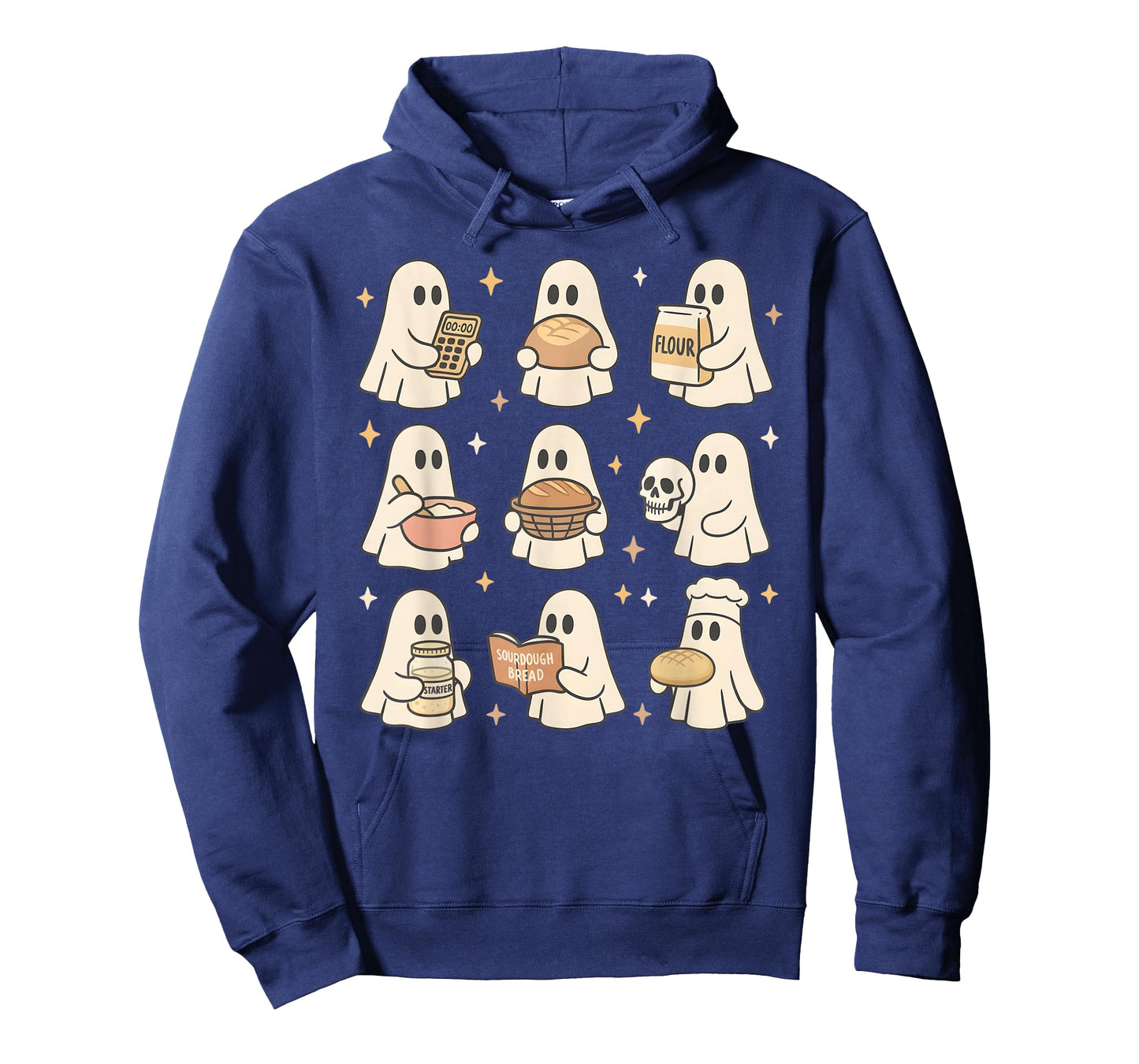 Sourdough Bread Halloween Cute Ghost Homemaker Baking Baker T-Shirt