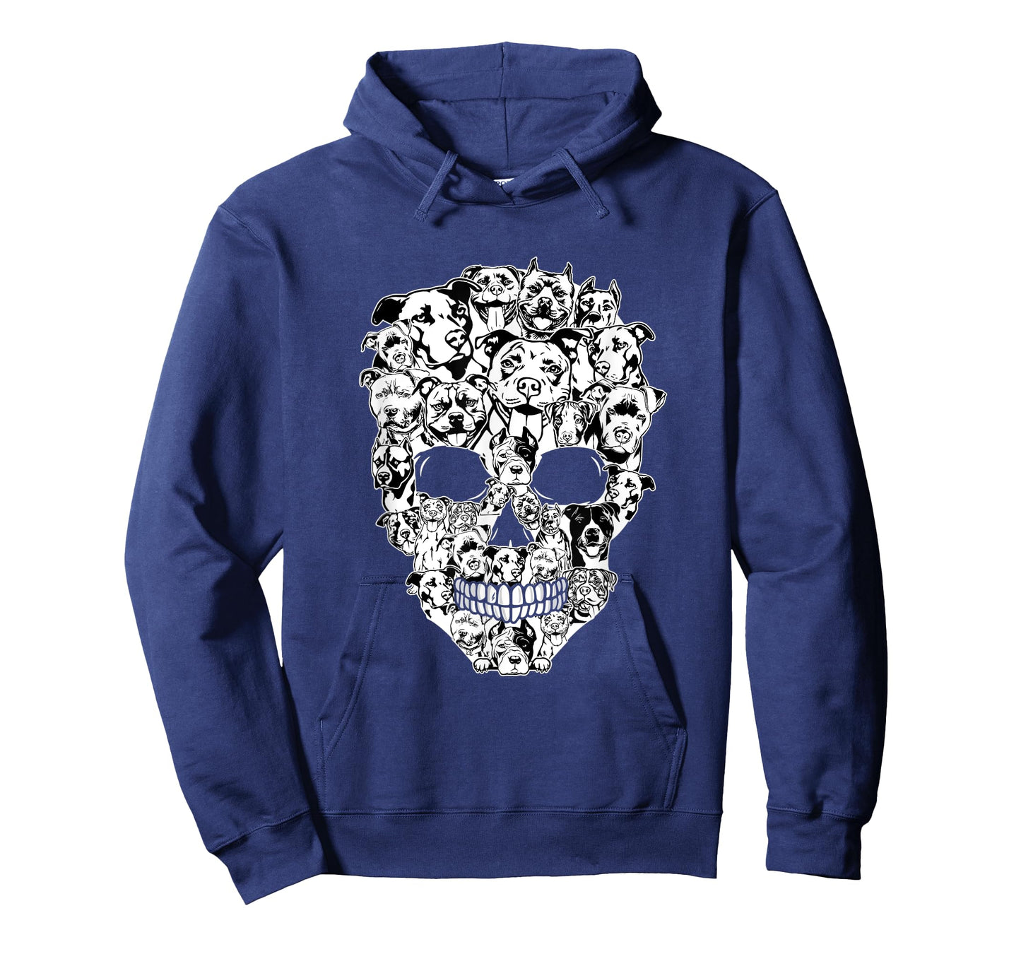Funny Pitbull Skull Dog Skeleton Halloween T-Shirt for Men Women Kids