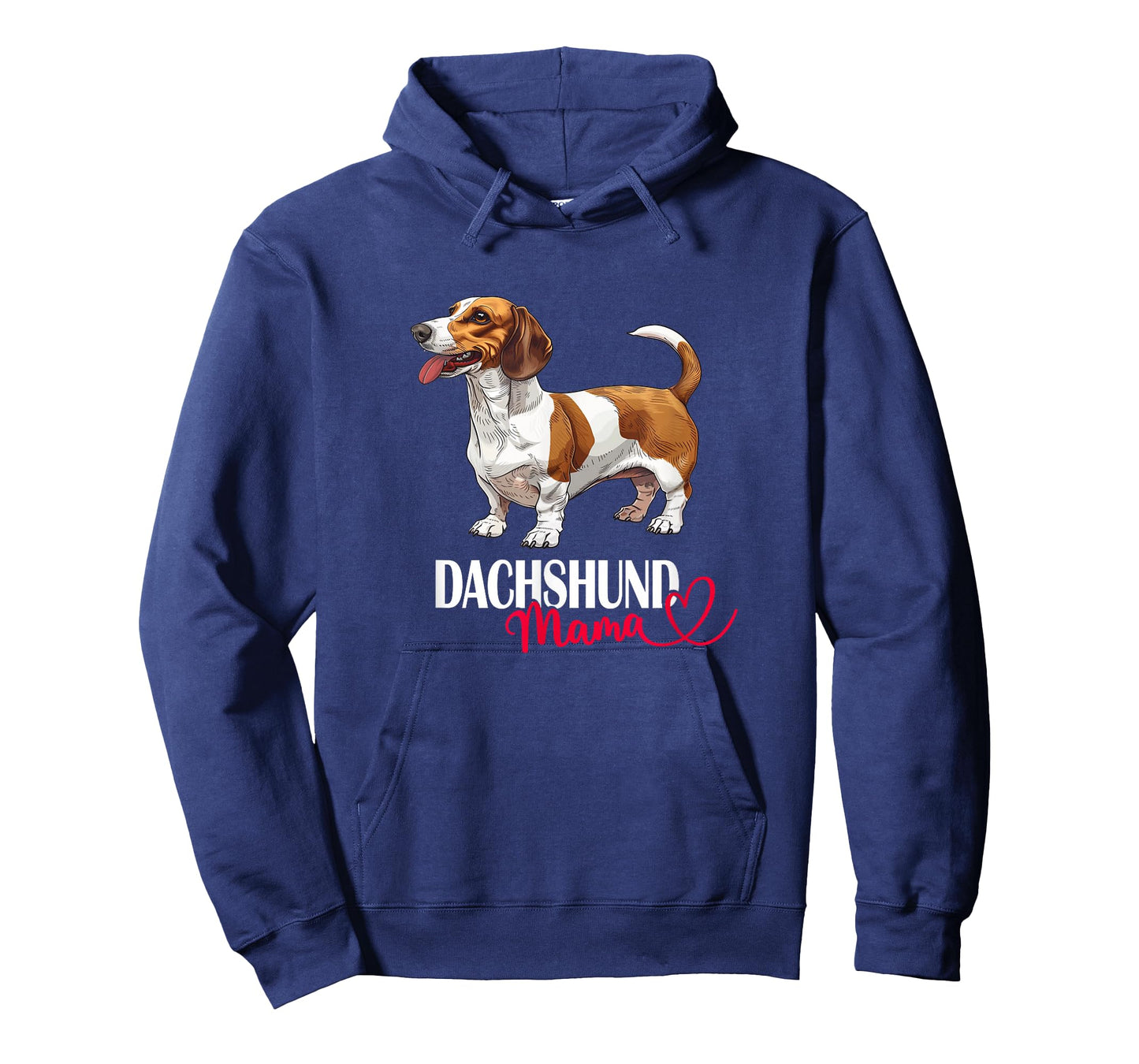 Womens Girls Funny Brown Piebald Dachshund Mama Mom Lover T-Shirt