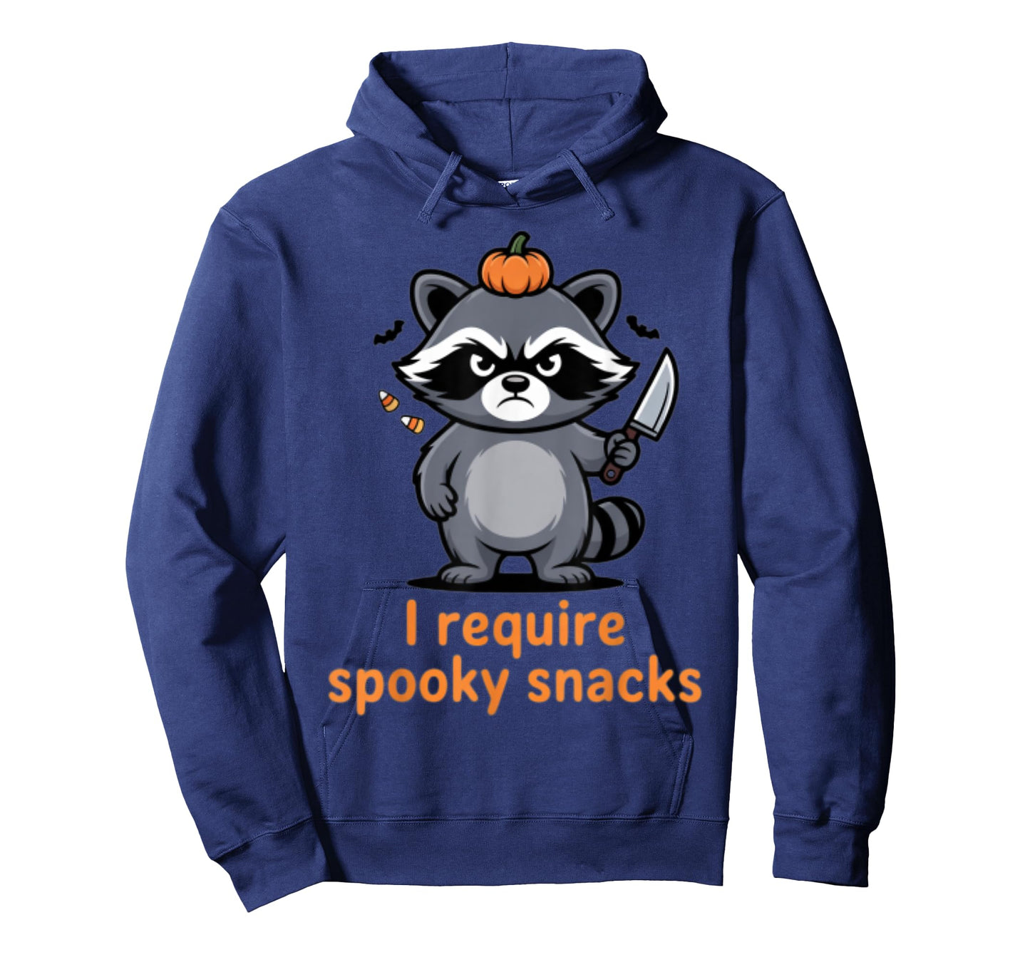 I Require Spooky Snacks Angry Raccoon Halloween T-Shirt