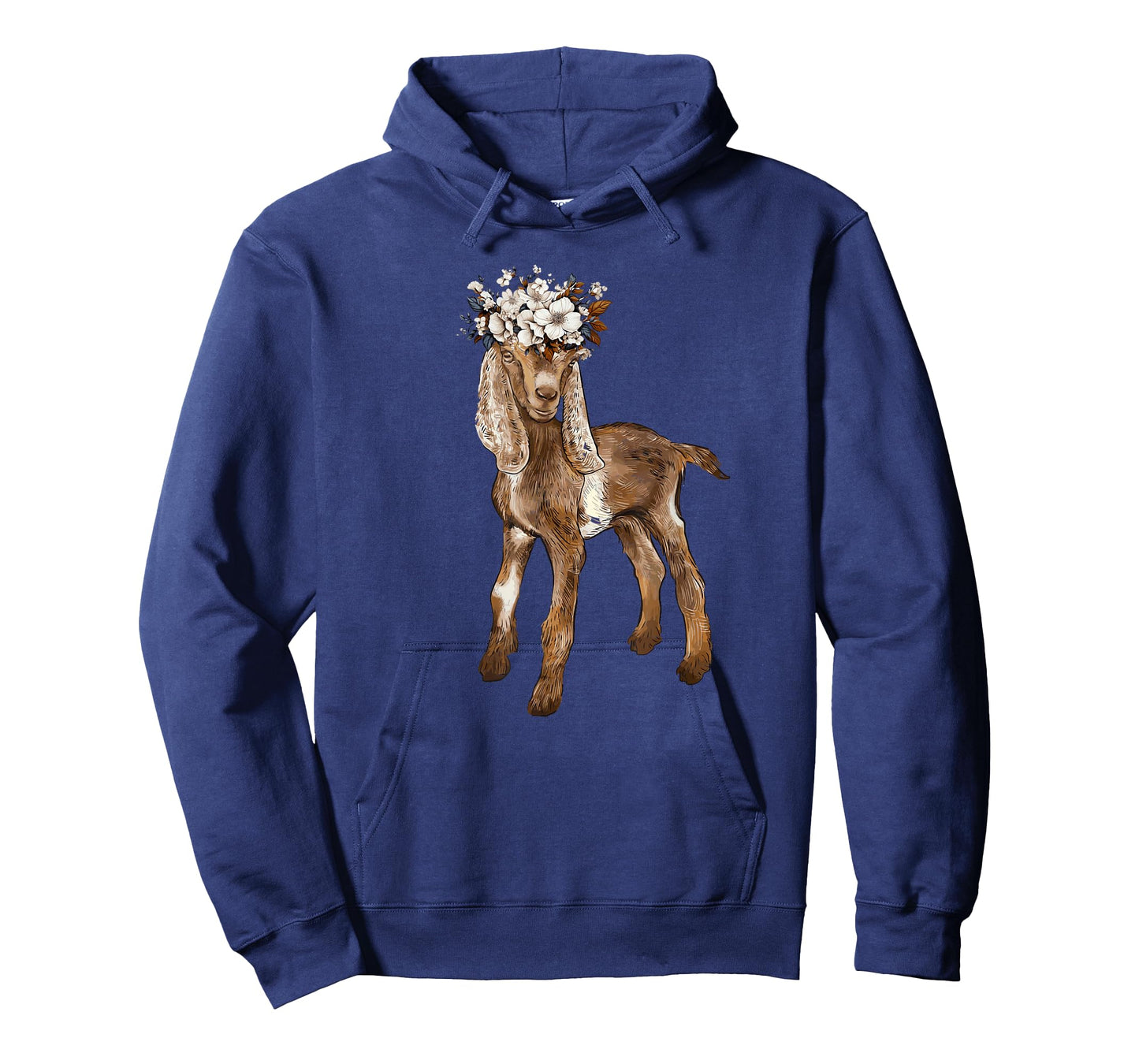 cute nubian Baby Goat with flower, nubian goat mom T-Shirt