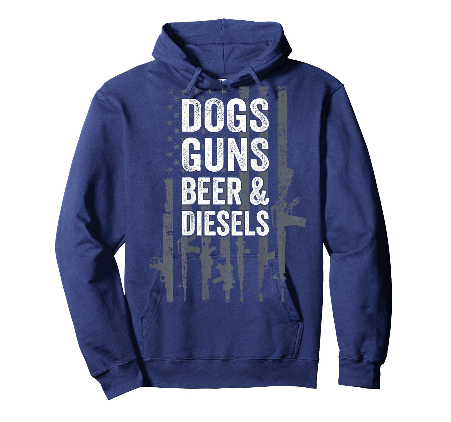 DOGS GUNS BEER & DIESELS - Diesel Truck Mechanic - ON BACK T-Shirt
