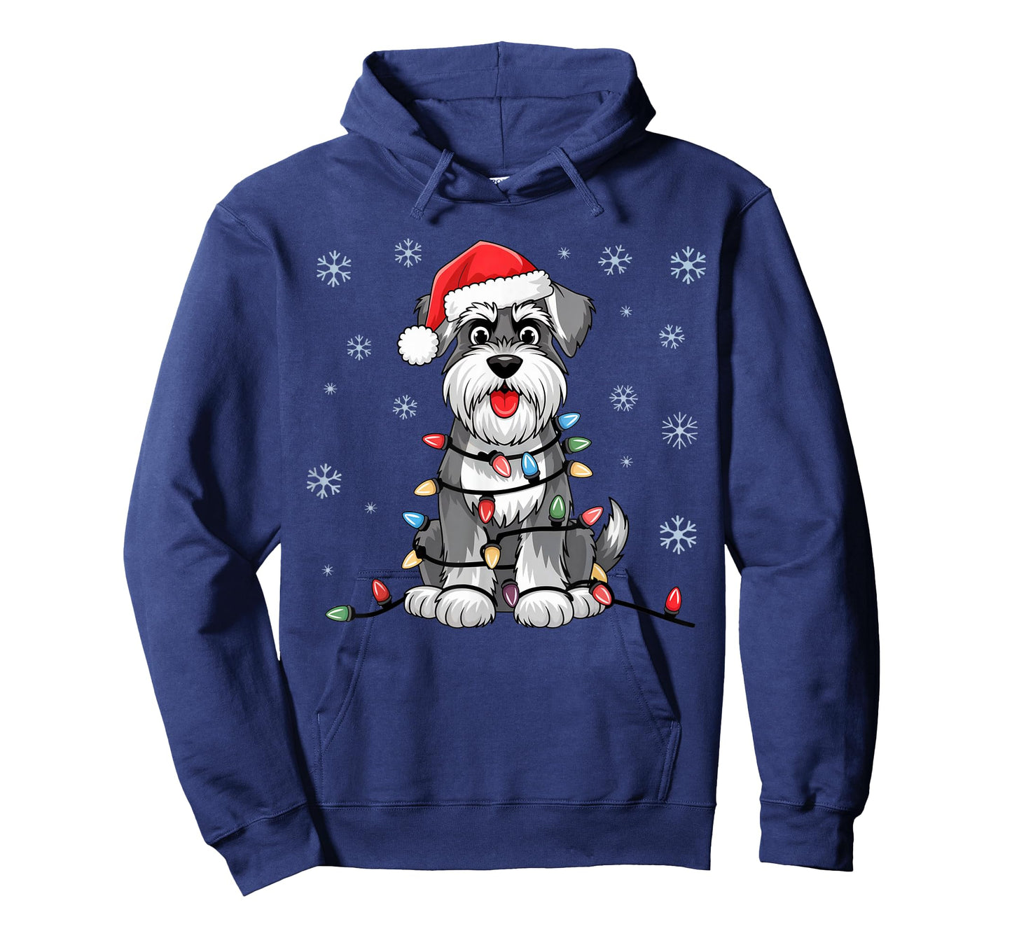 Standard Schnauzer Christmas Lights Xmas Dogs Gifts for Men T-Shirt
