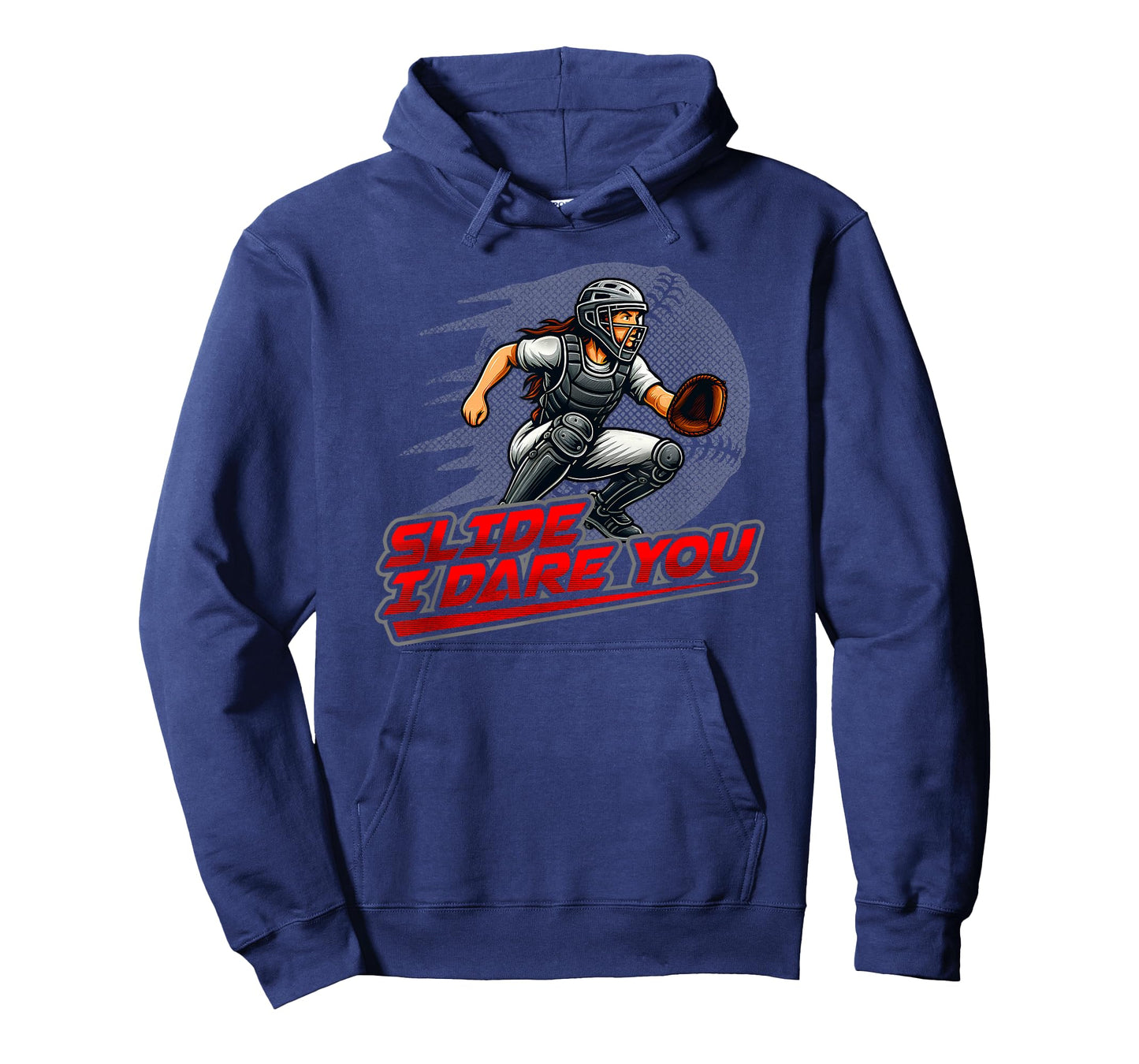 Softball Catcher Slide I Dare You Home Plate Defense T-Shirt