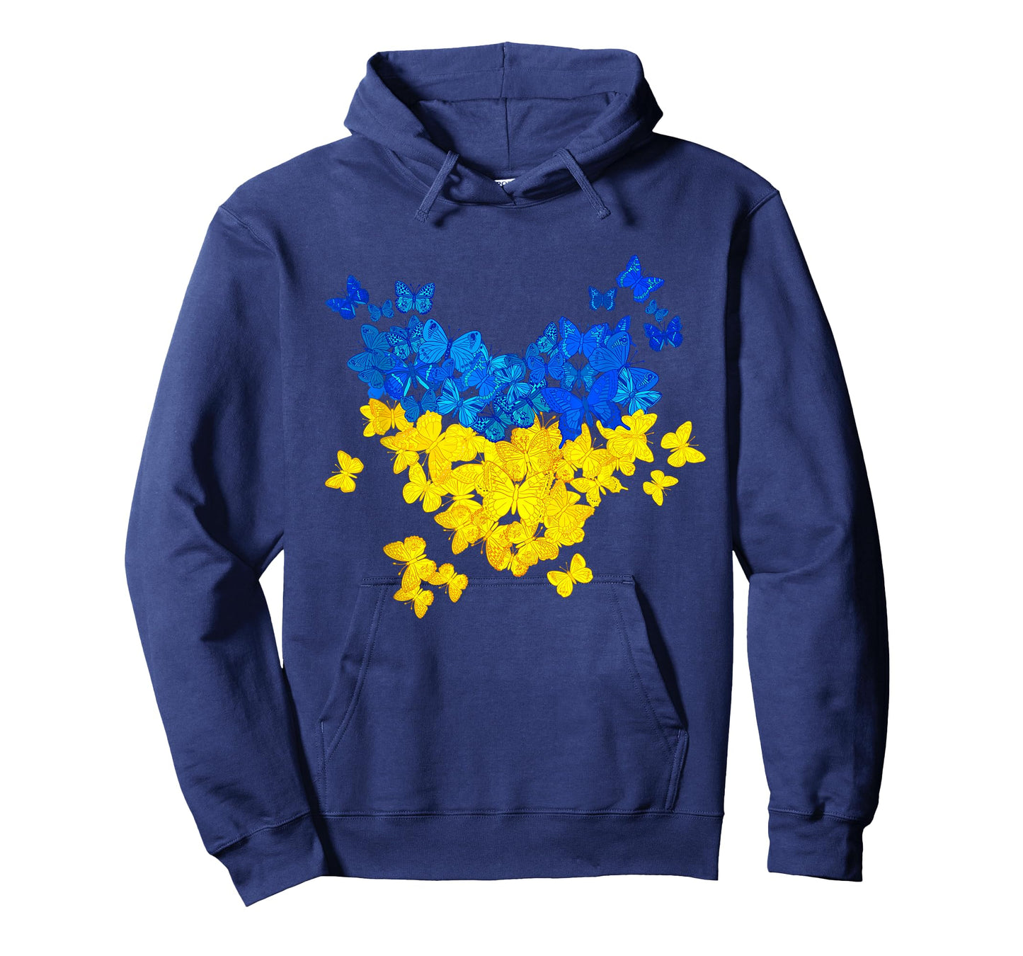 Butterflies Heart Ukraine Flag Ukrainian Ukrainian T-Shirt