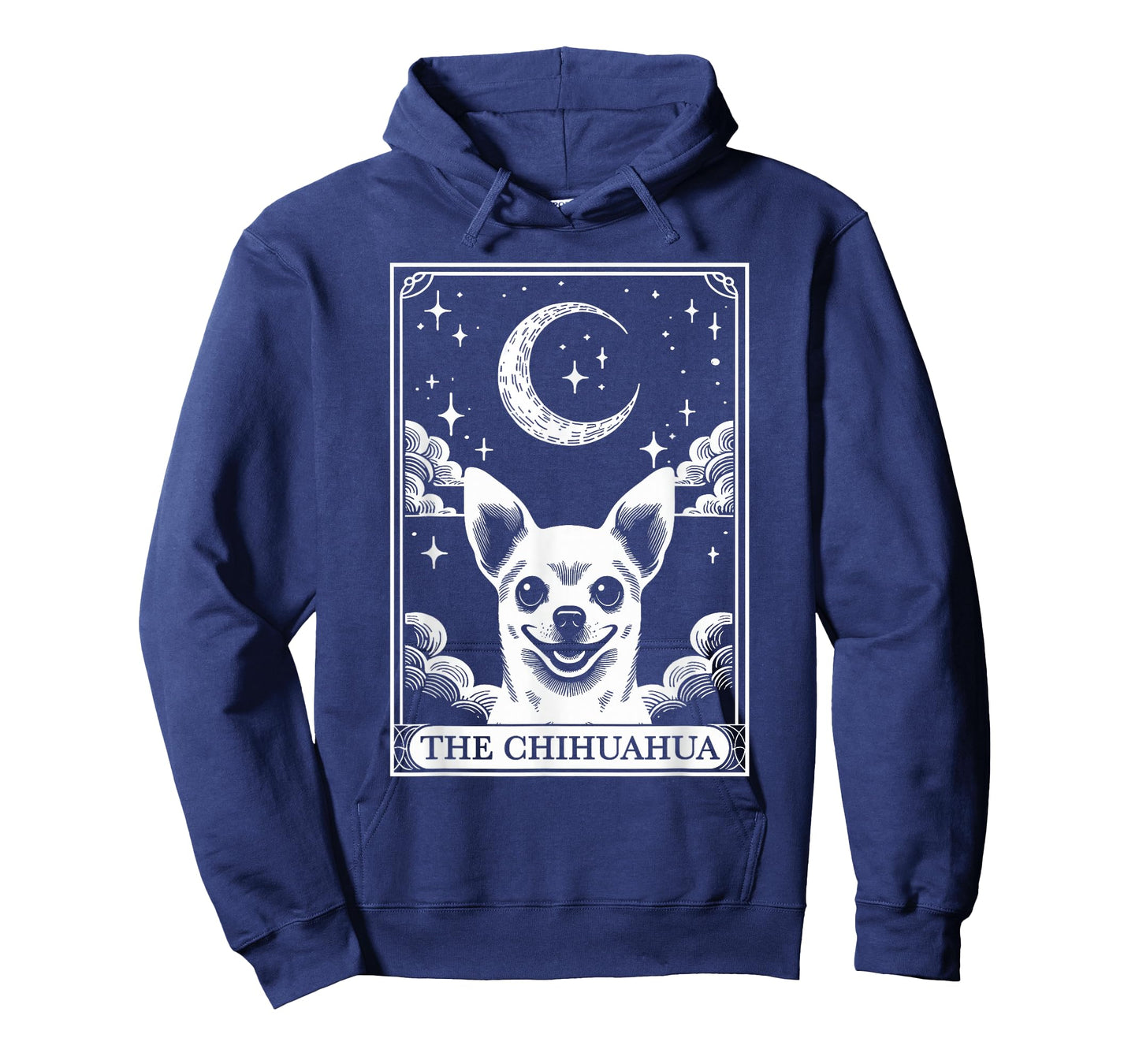 Tarot Card Vintage Crescent Moon Chihuahua Dog Mom T-Shirt