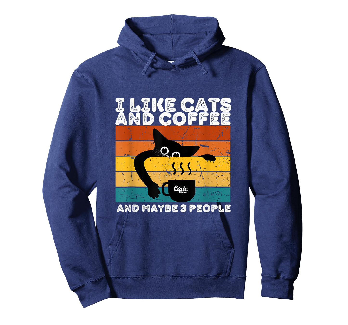 I Like Cats And Coffee And Maybe 3 People Funny Love Cats T-Shirt