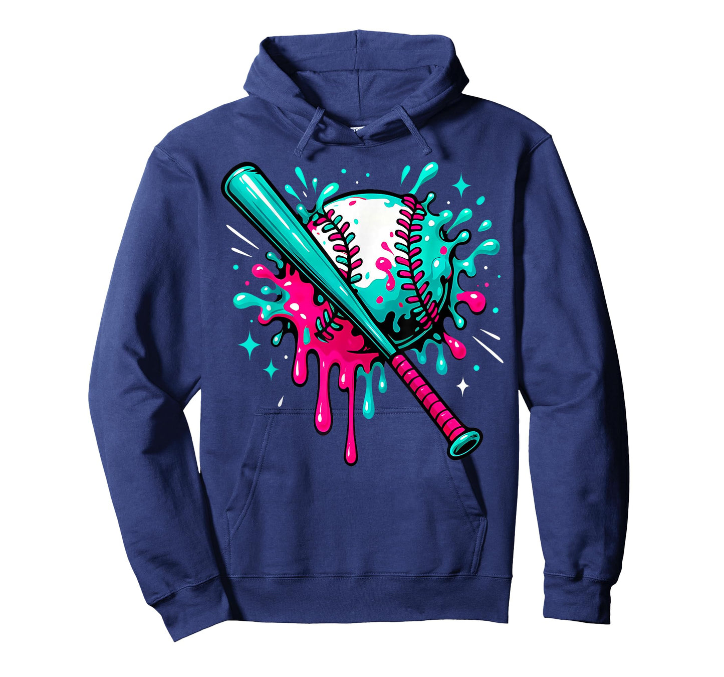 Baseball Drip for Boys Ice Cream Drip Youth Boys Baseball T-Shirt
