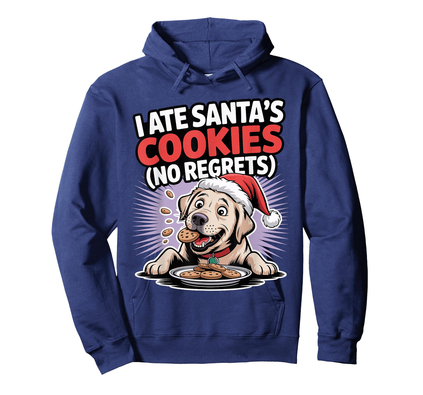 I Ate Santas Cookies Xmas Puppy Funny Christmas Labrador T-Shirt