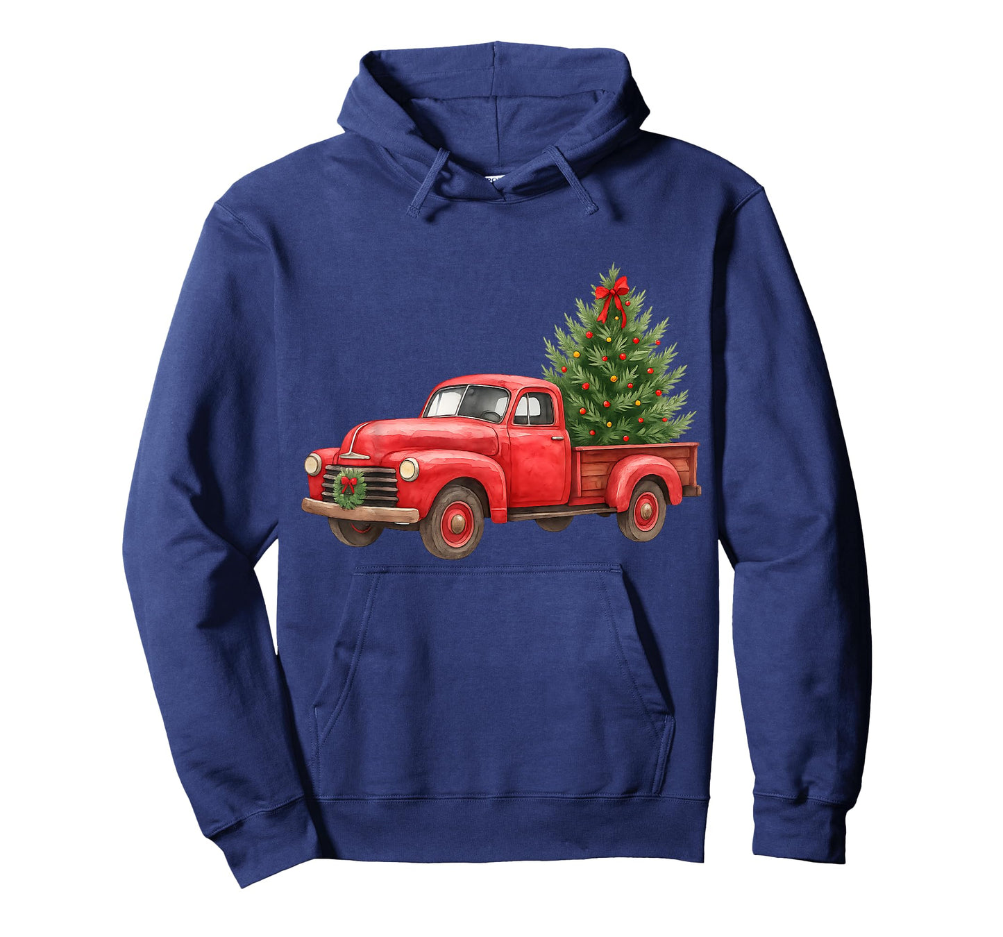 Vintage Red Truck Christmas Tree Winter Season T-Shirt