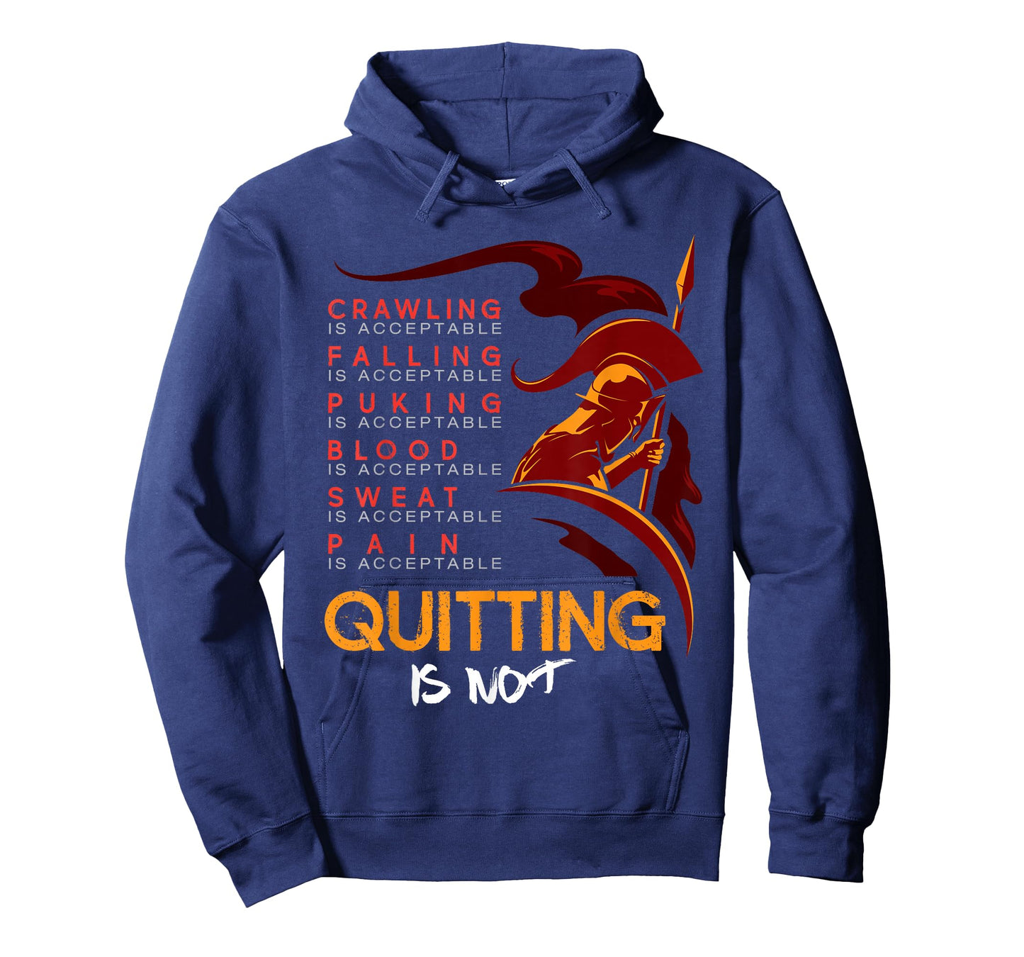 Quitting is not acceptable Spartan and Mud Race T-Shirt