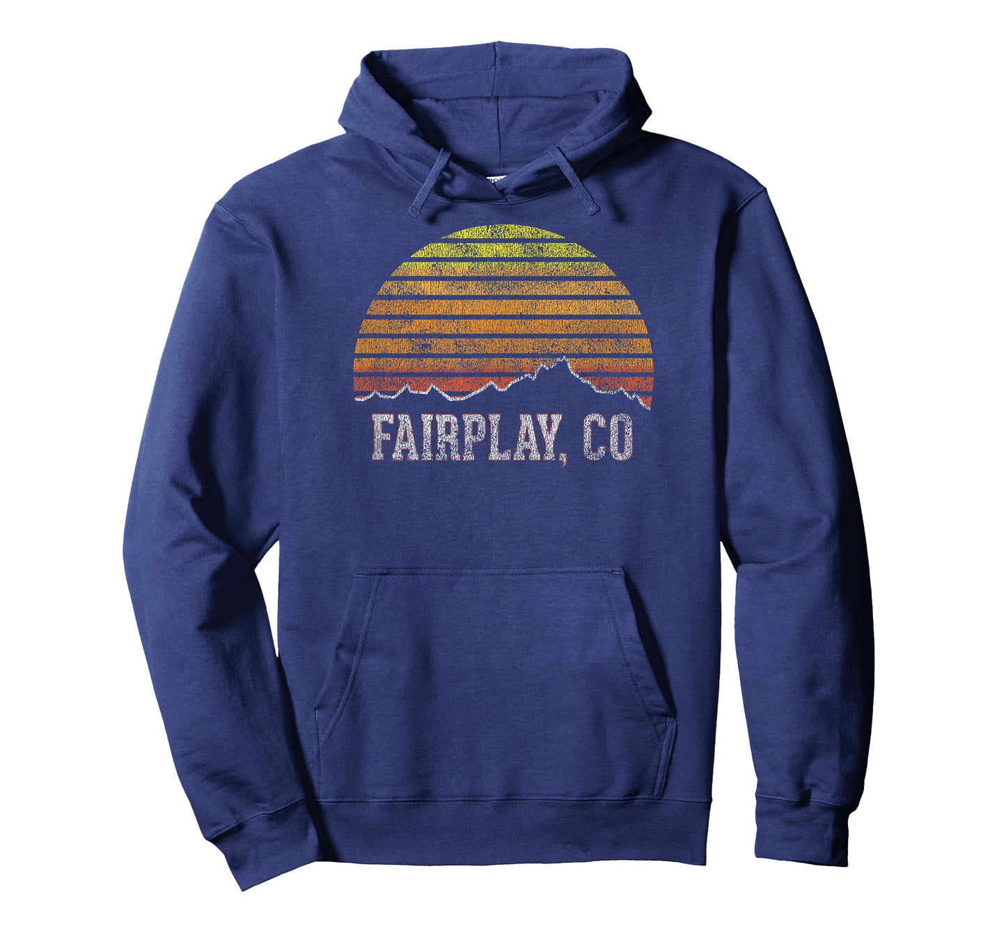 Retro Fairplay Colorado Mountain Sunset Winter T-Shirt T-Shirt