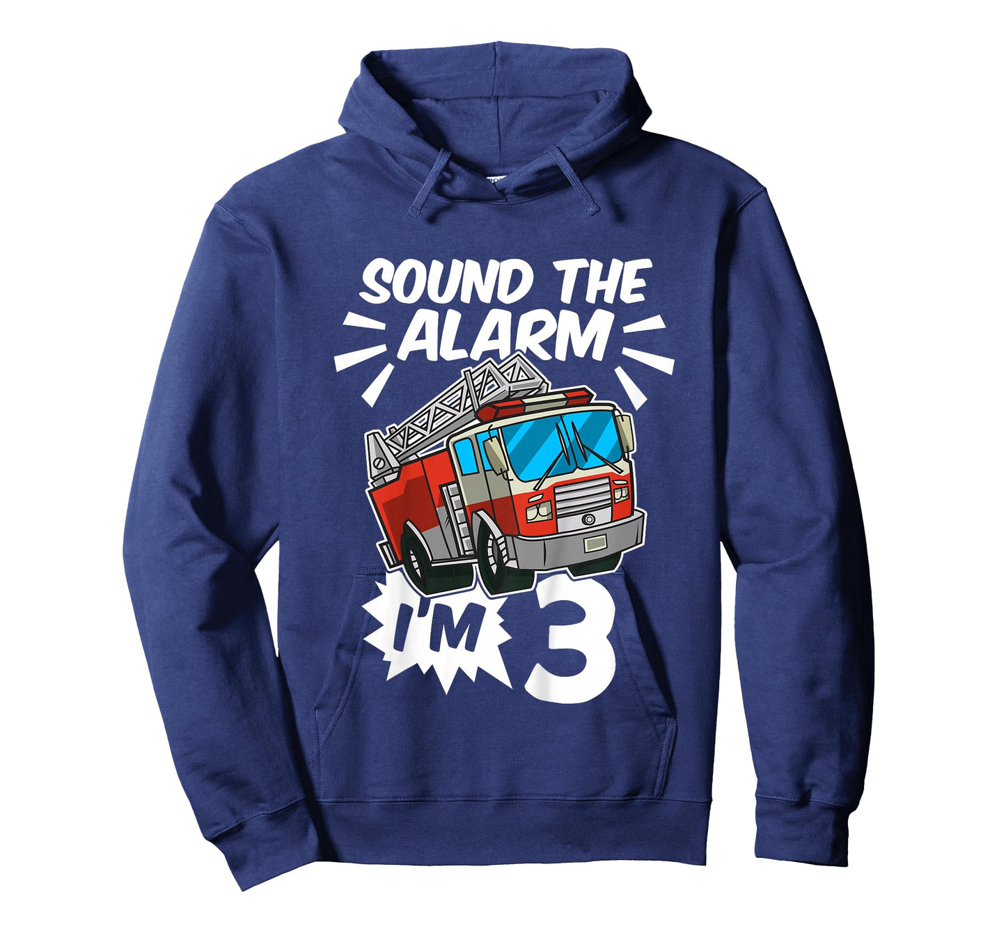 Kids Firefighter I'm 3 Birthday Fire Truck 3rd Birthday T-Shirt