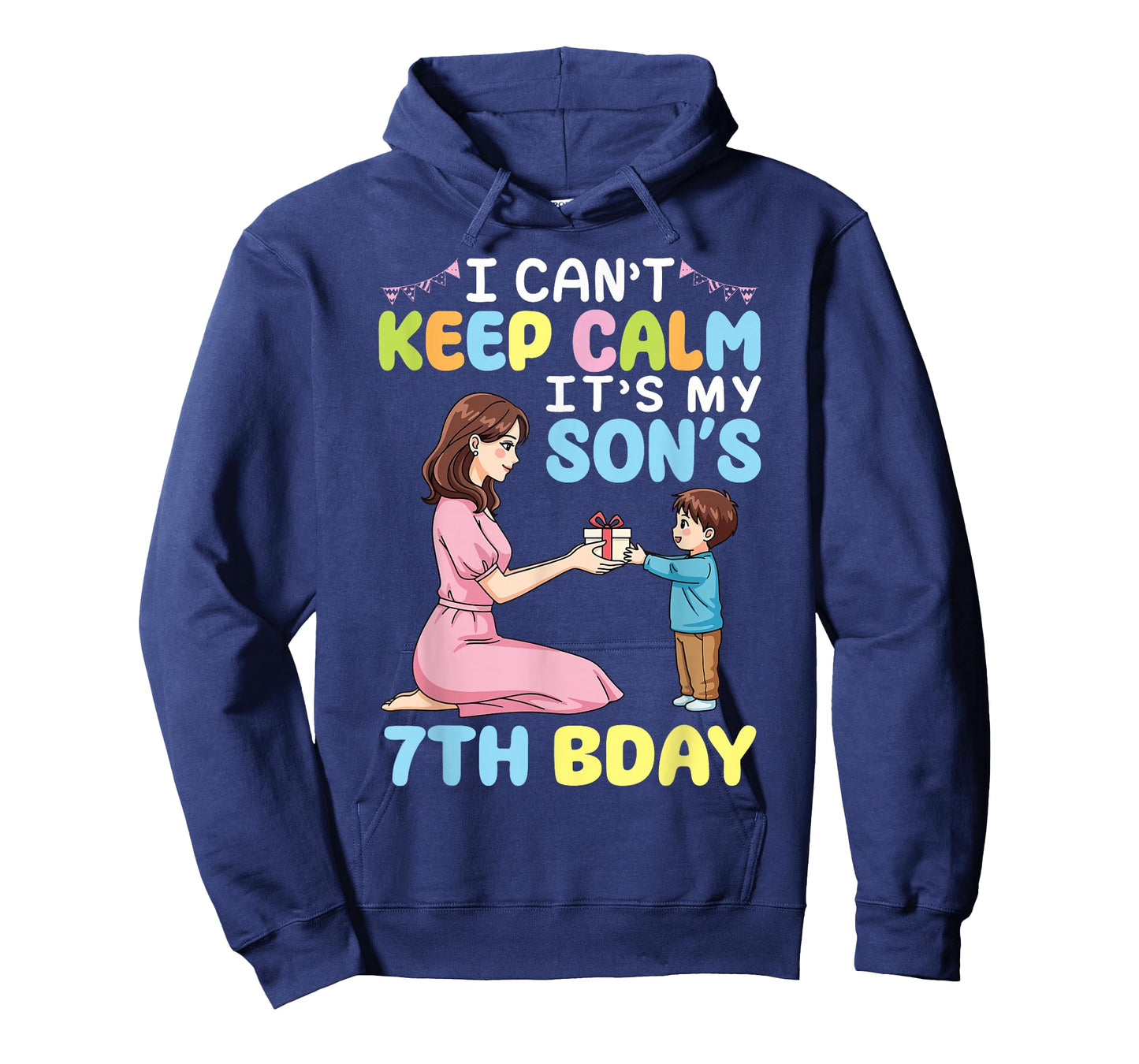 Mom I Can’t Keep Calm It’s My Son’s 7th Birthday 7 Years Old T-Shirt
