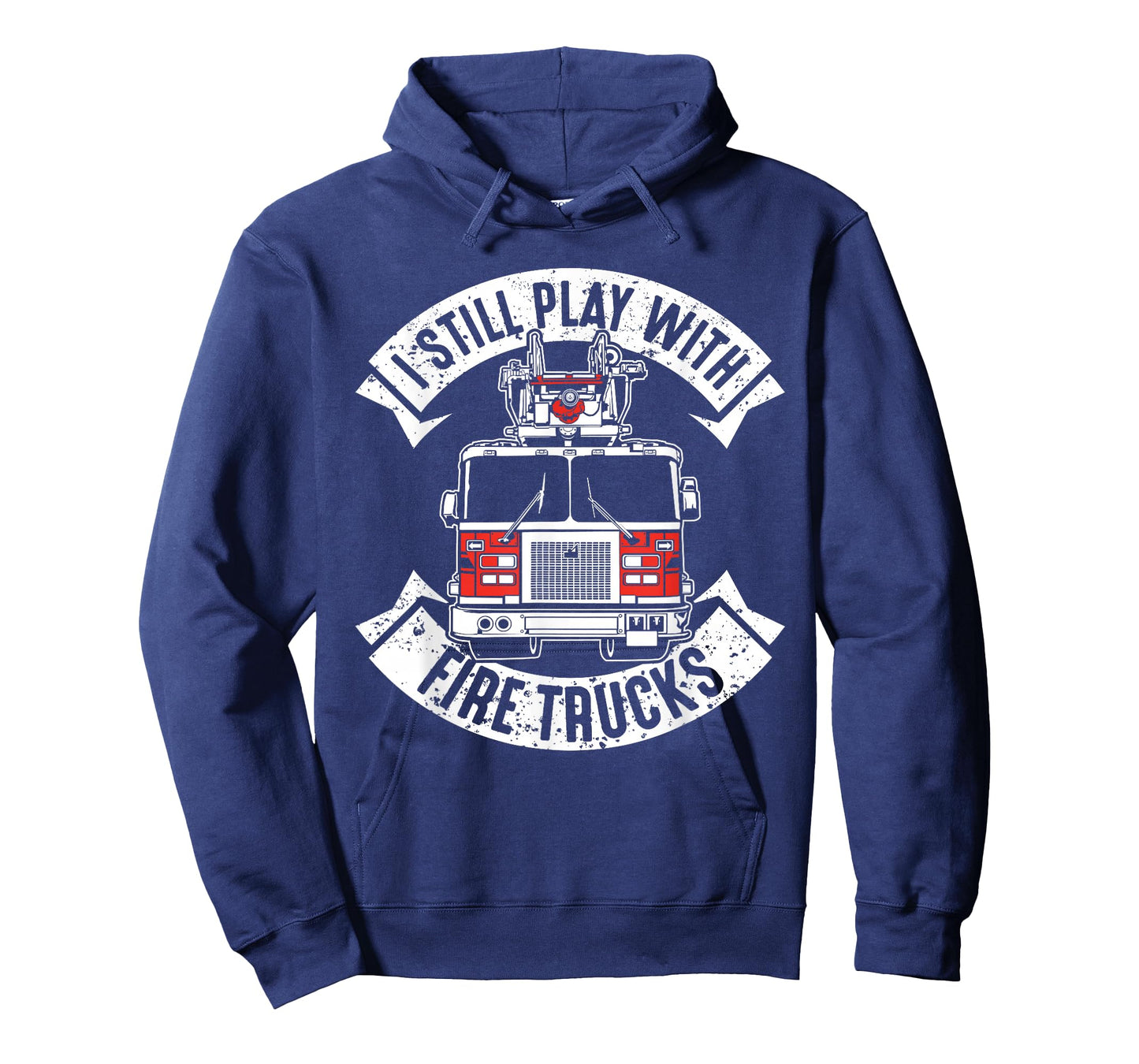 Funny Firefighter Gift Still Plays with Fire Trucks Fireman T-Shirt