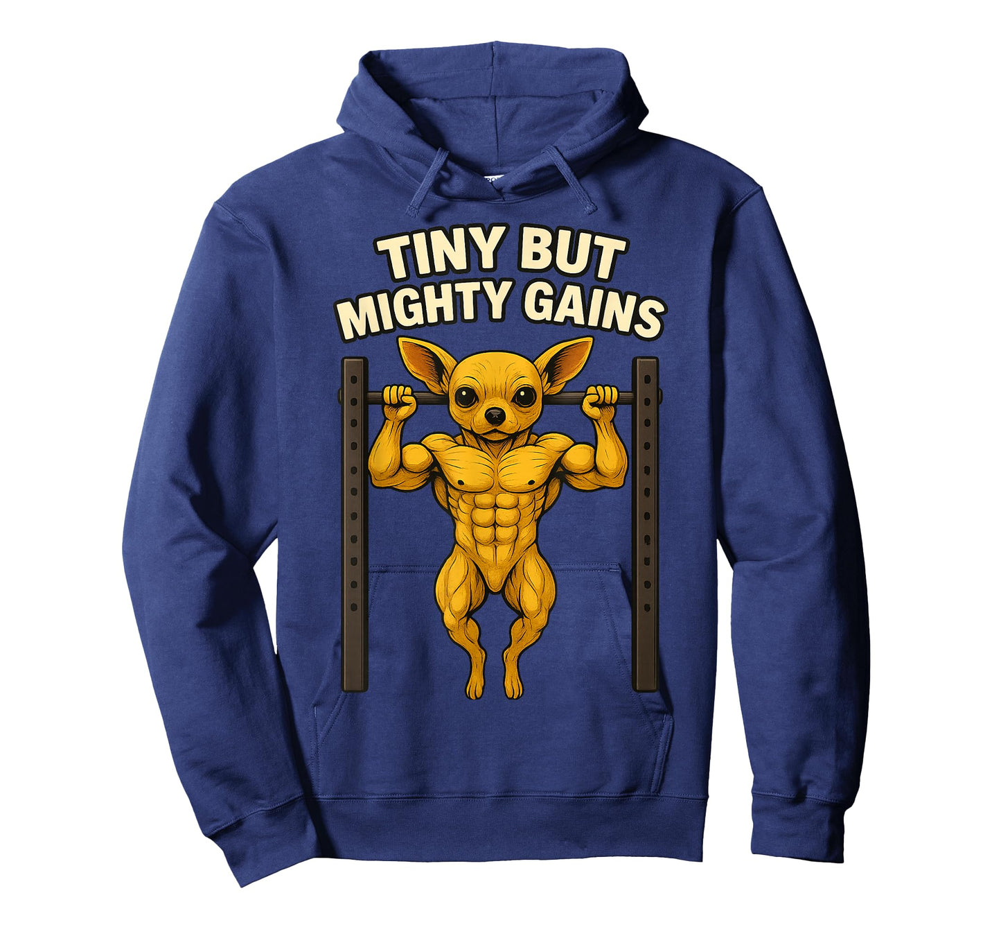 Tiny But Mighty Gains Chihuahua Workout Fun for Gym Lovers T-Shirt