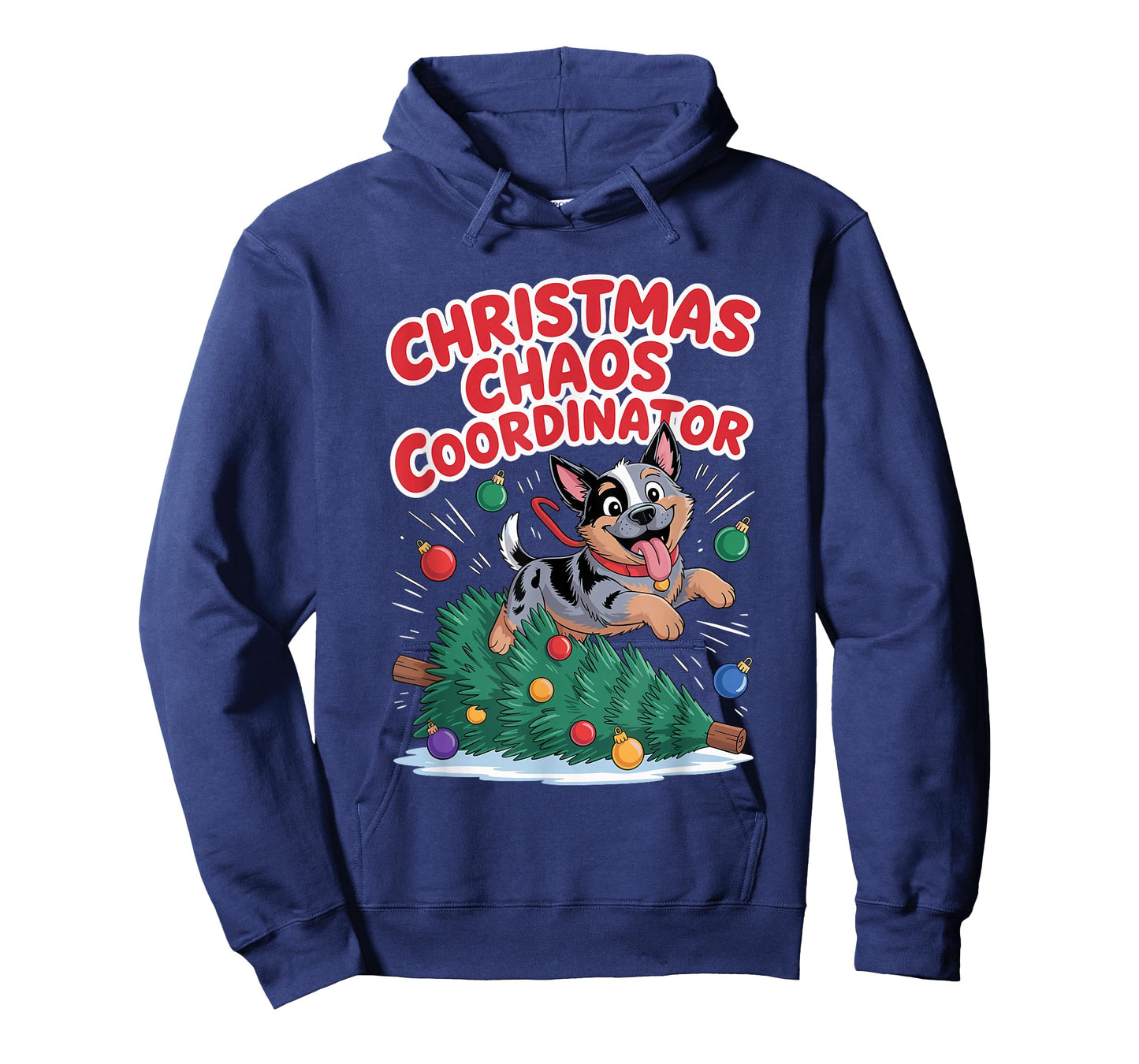 Christmas Chaos Coordinator Funny Australian Cattle Dog T-Shirt