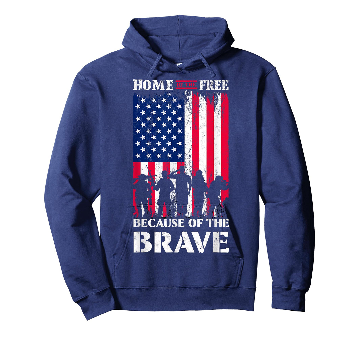 Home of a Free Because of The Brave US Flag Patriotic Proud T-Shirt