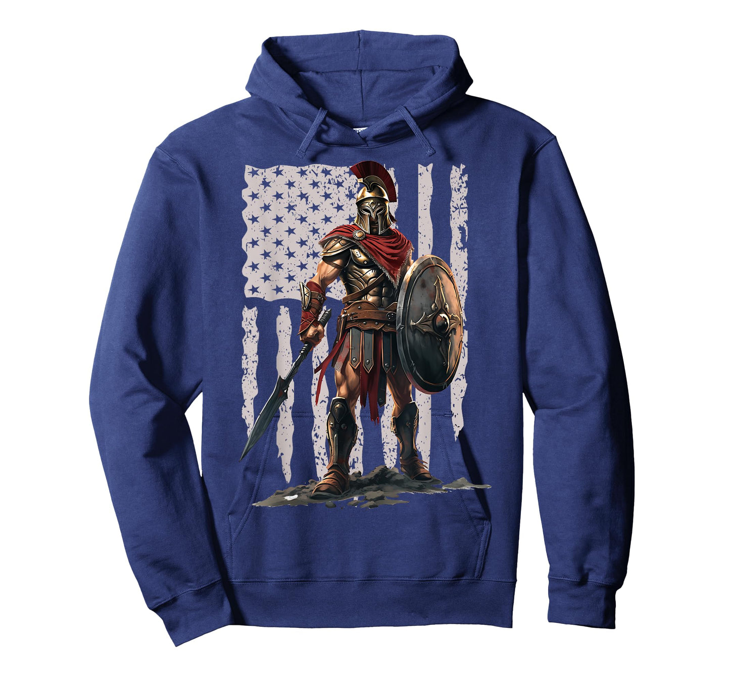 Spartan American Flag Patriotic USA Mens Womens Workout Tee T-Shirt