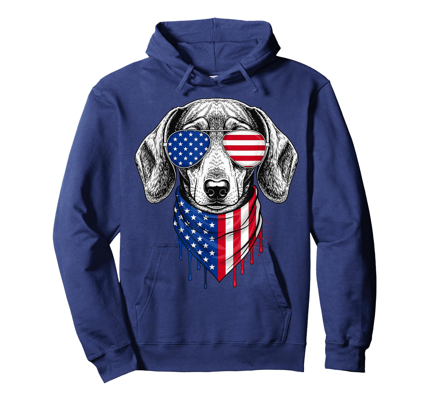 Dachshund Dog Patriotic 4th of July American USA Flag Men Women Kids T-Shirt
