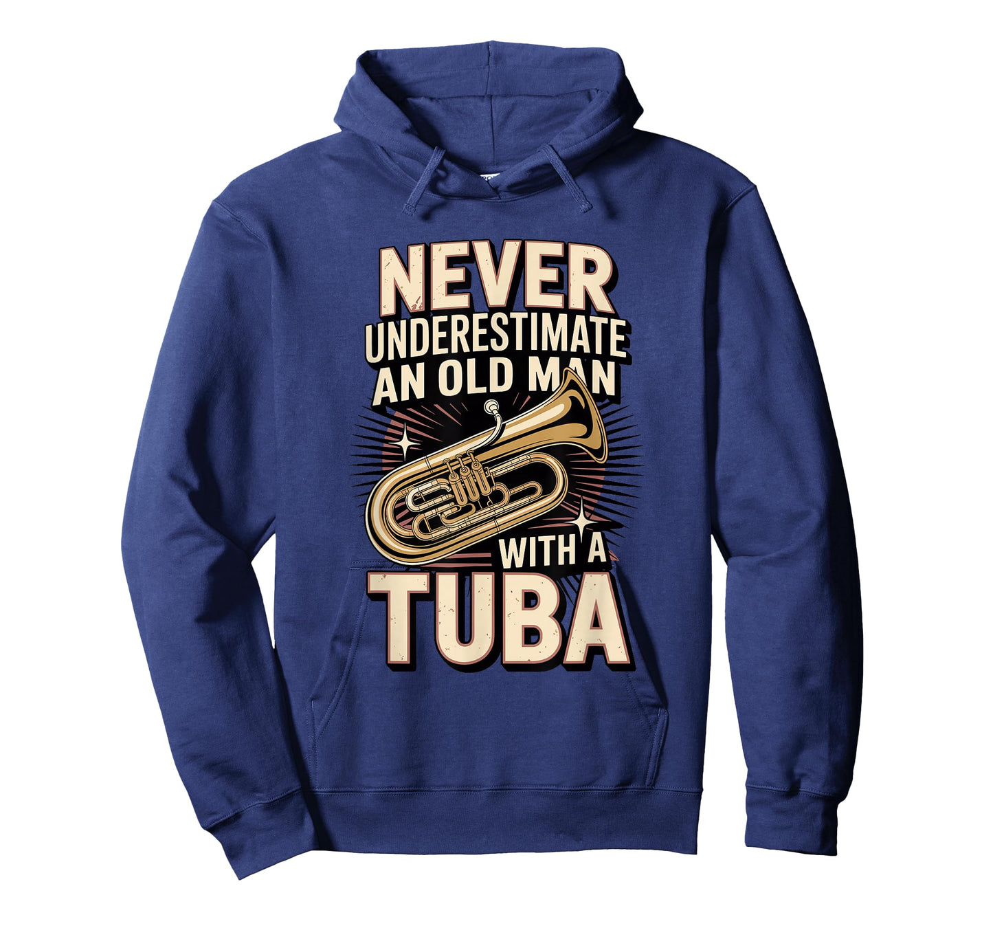 Never Underestimate an Old Man with A Tuba Tubist T-Shirt