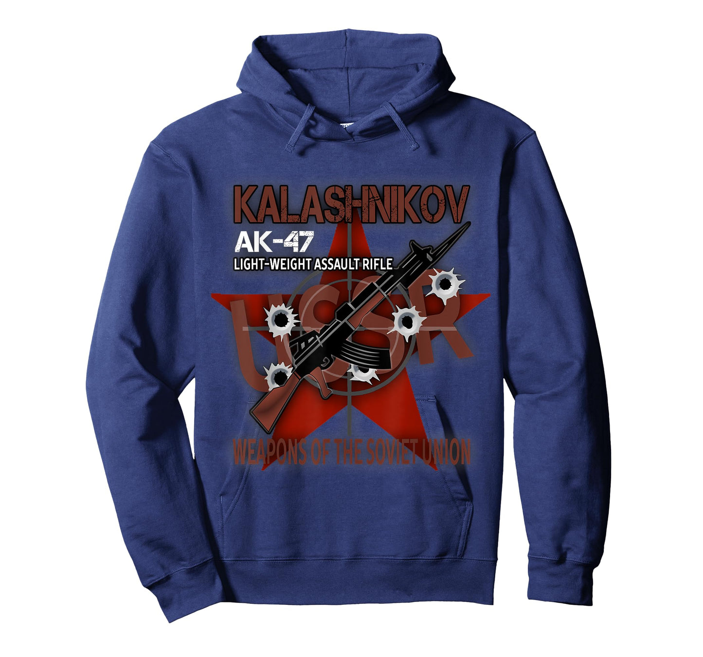Soviet Kalashnikov AK-47 Vintage USSR Russian Rifle Gun CCCP T-Shirt
