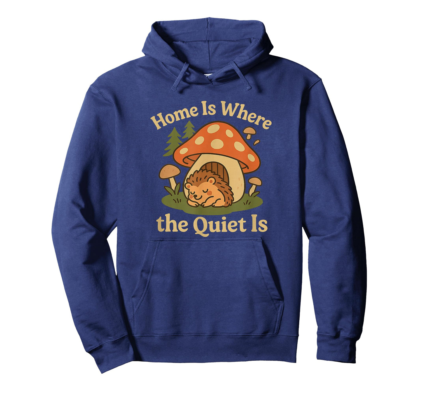 Home is Where The Quiet is Cute Kawaii Hedgehog T-Shirt