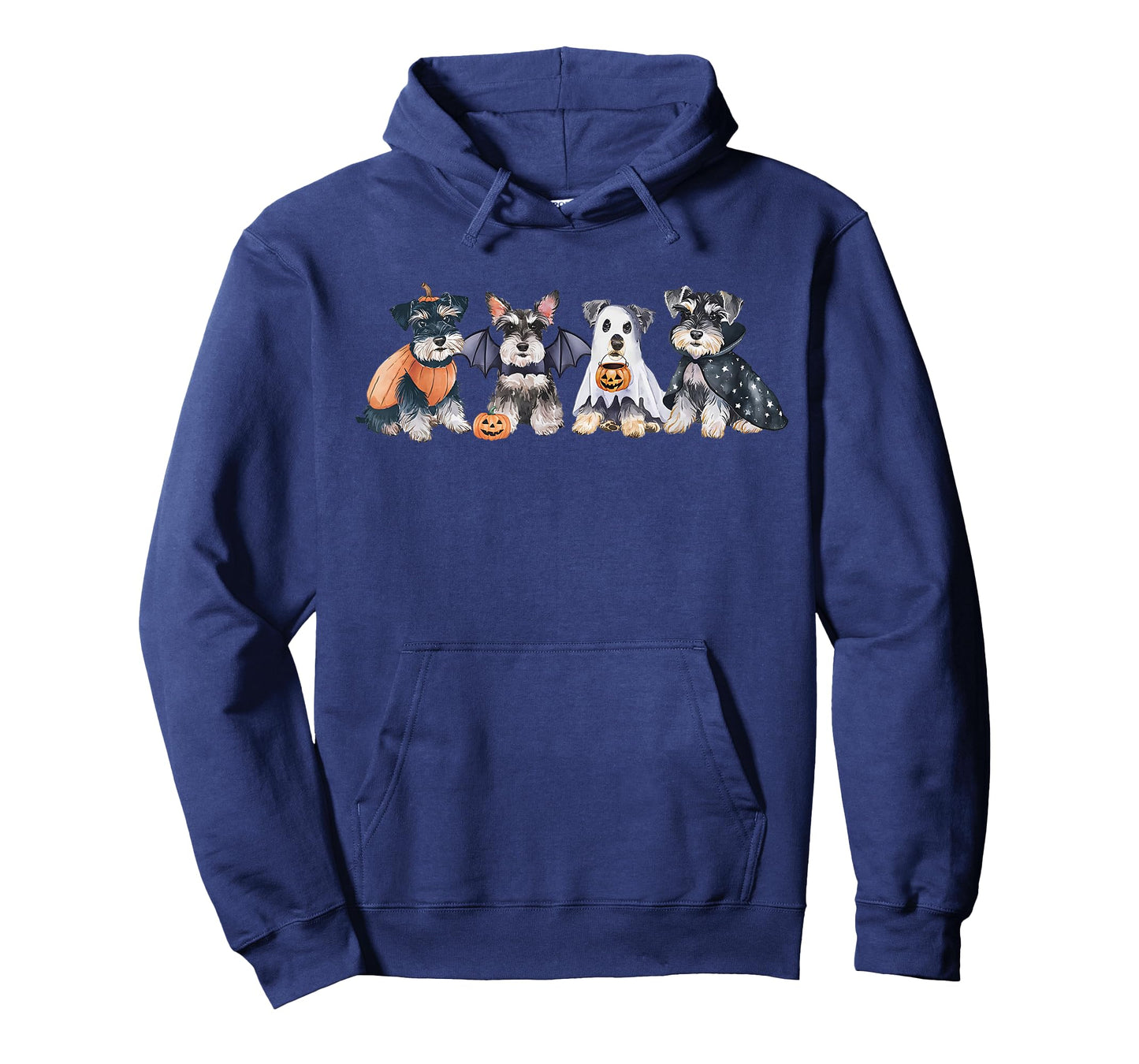 Cute Ghost Witch Miniature Schnauzer Halloween Dog Lover T-Shirt