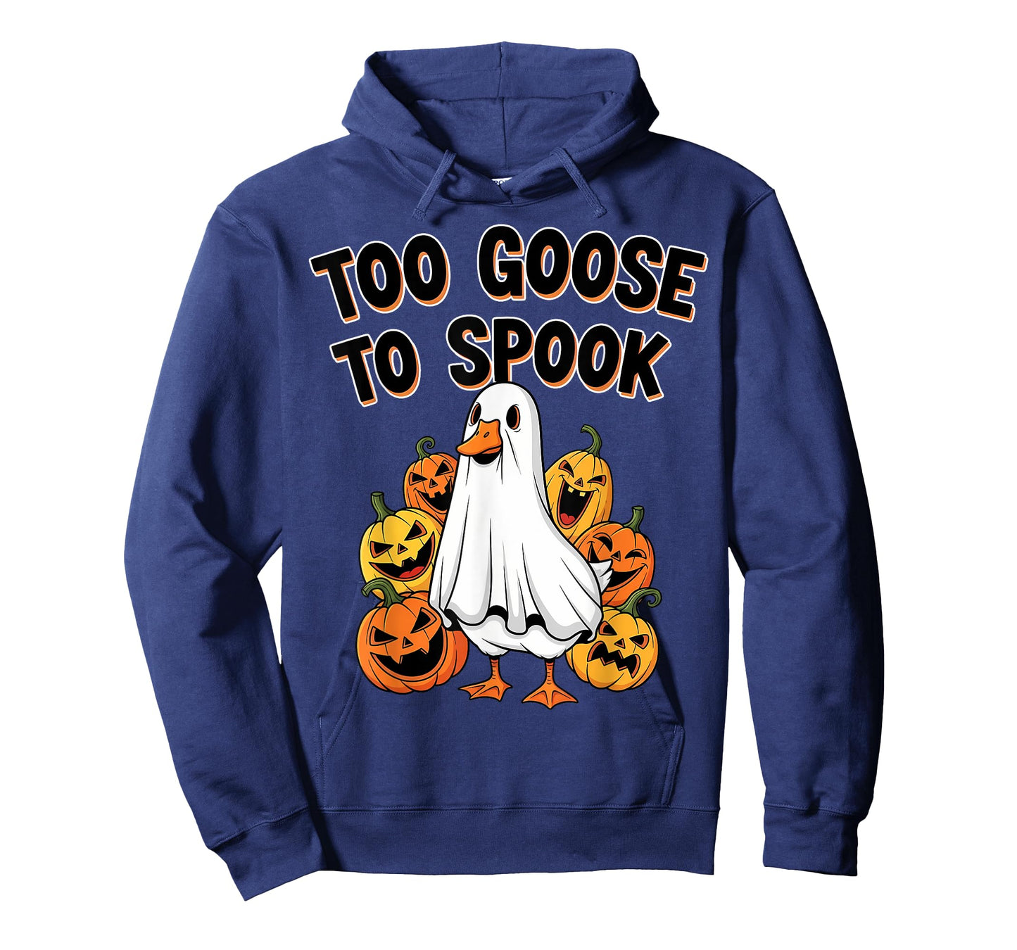 Too Goose to Spook Funny Silly Goose Ghost for Halloween T-Shirt