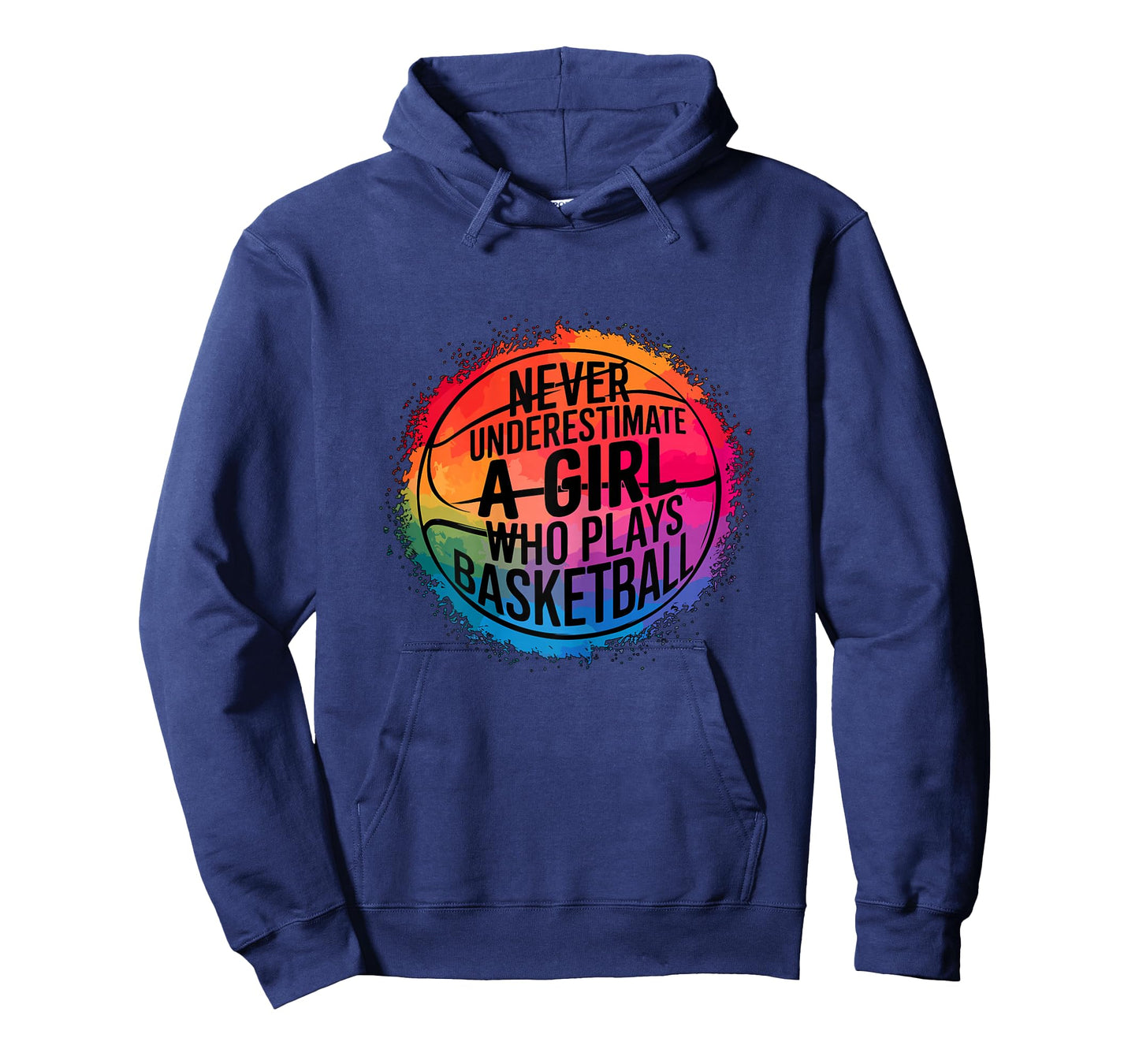 Never Underestimate a Girl who Plays Basketball Girl T-Shirt