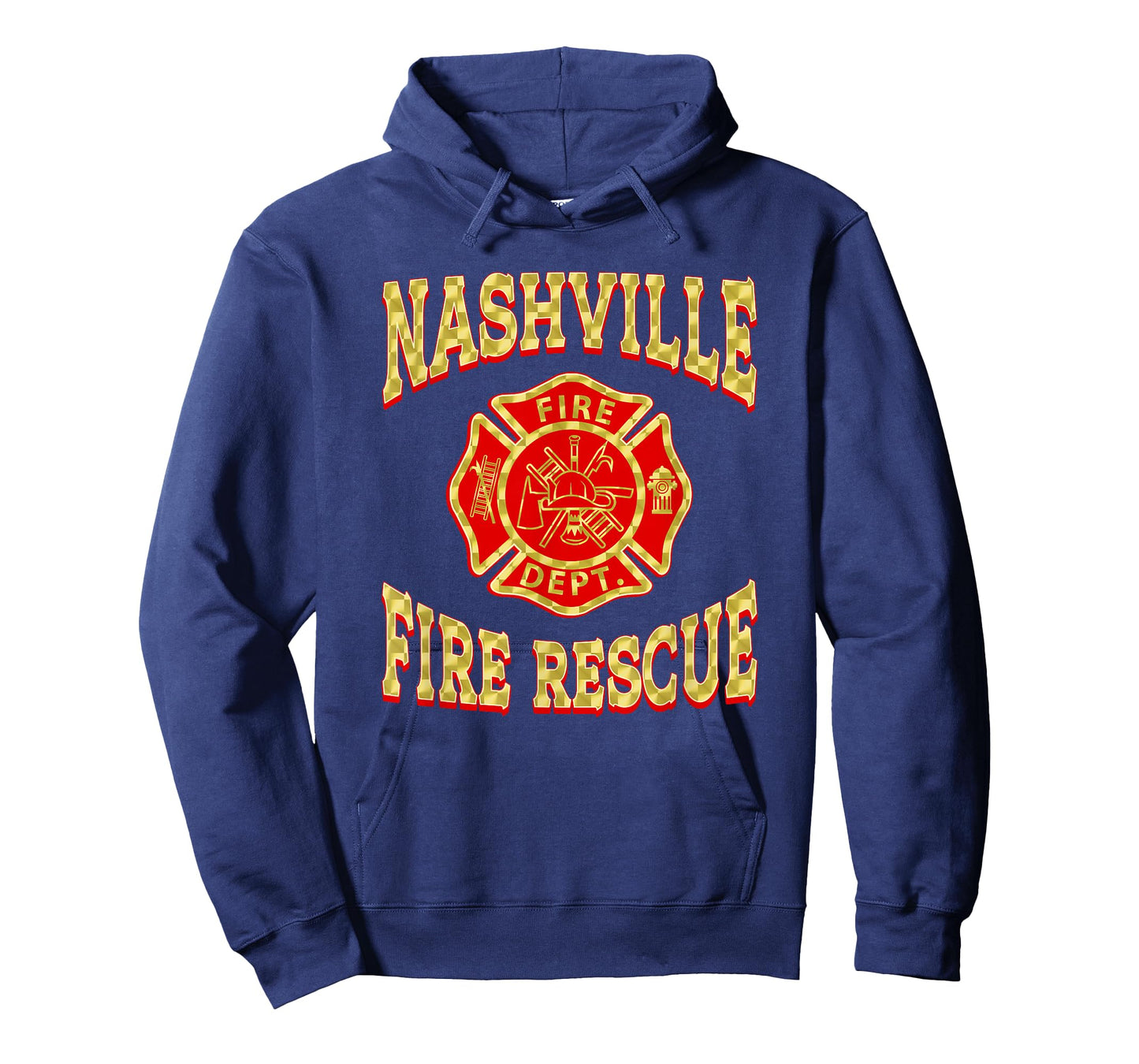 Retro Nashville Fire Department Flag Tennessee Firefighter T-Shirt