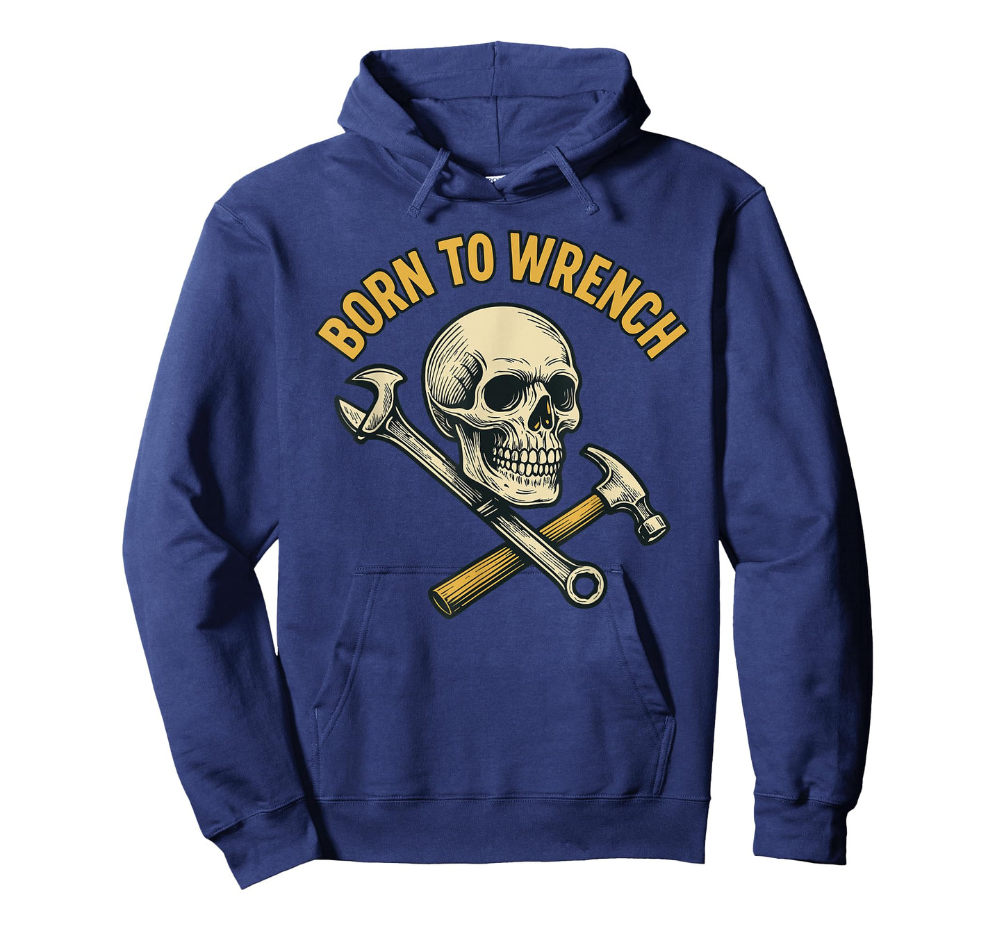 Born to Wrench Skull Mechanic Funny Garage T-Shirt