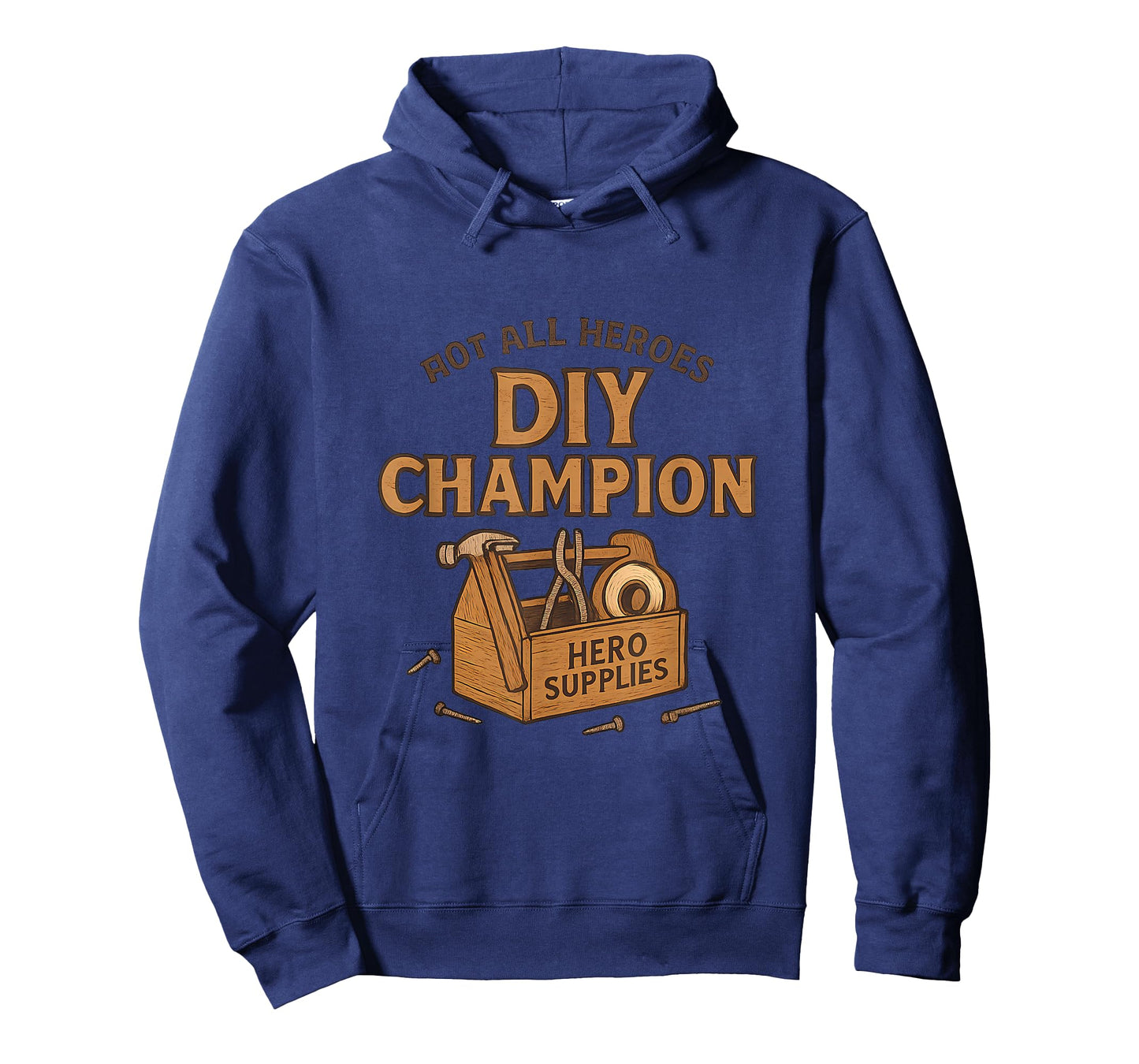 DIY Champion Toolbox Hero Supplies Woodgrain Design T-Shirt