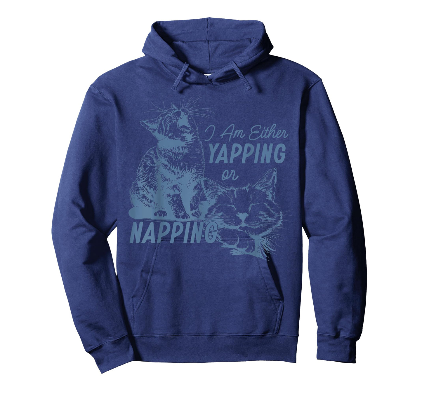 I'm Either Yapping Or Napping Retro 90s Gag Cat Meme T-Shirt