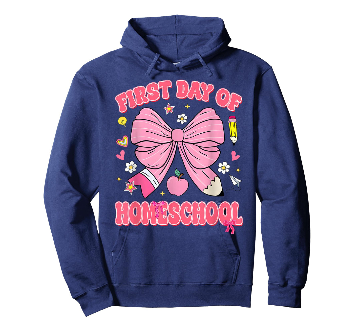 First Day Of Homeschool Coquette Back To School Girls T-Shirt