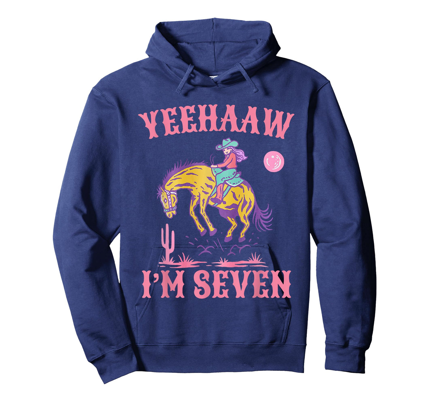 Kids 7 years old Cowgirl Western Rodeo 7th Birthday girl T-Shirt