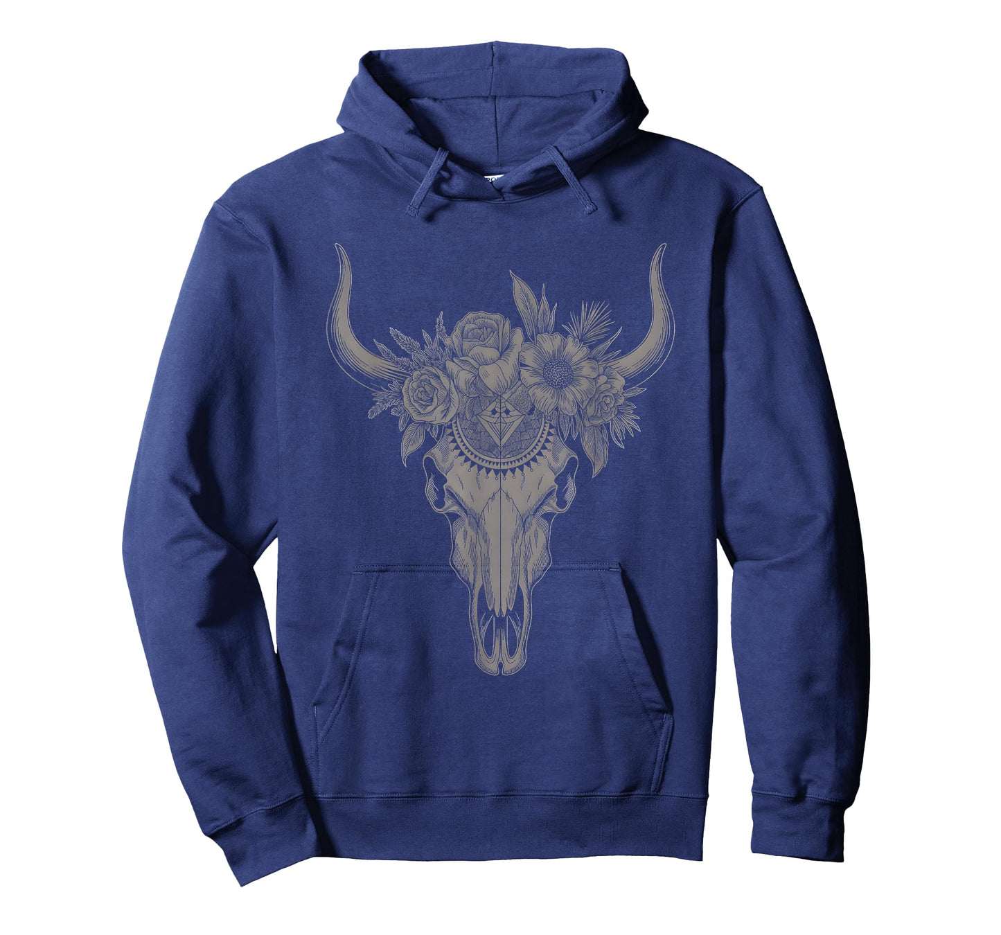 Western Cow Skull Vintage Boho Bull Skull Western Country T-Shirt
