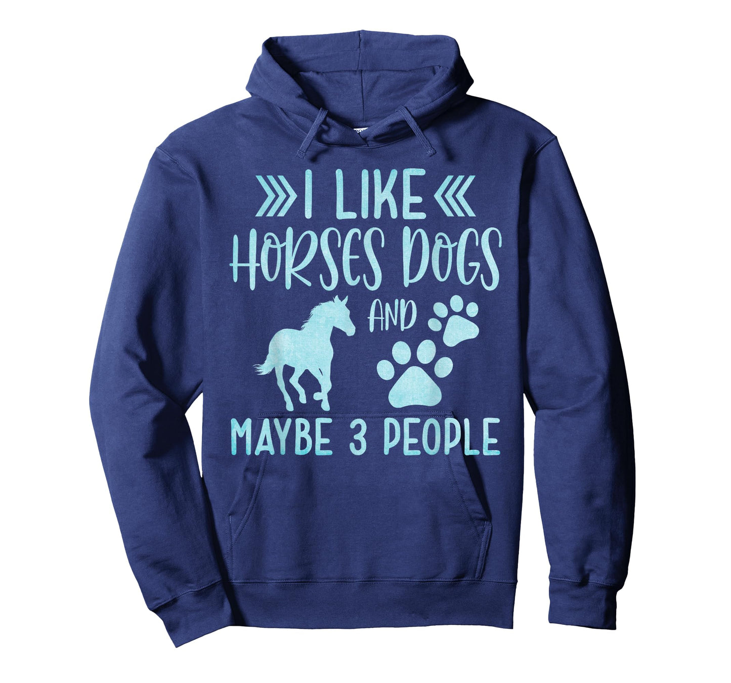 Funny Cute I Like Horses Dogs and maybe 3 People Animals T-Shirt