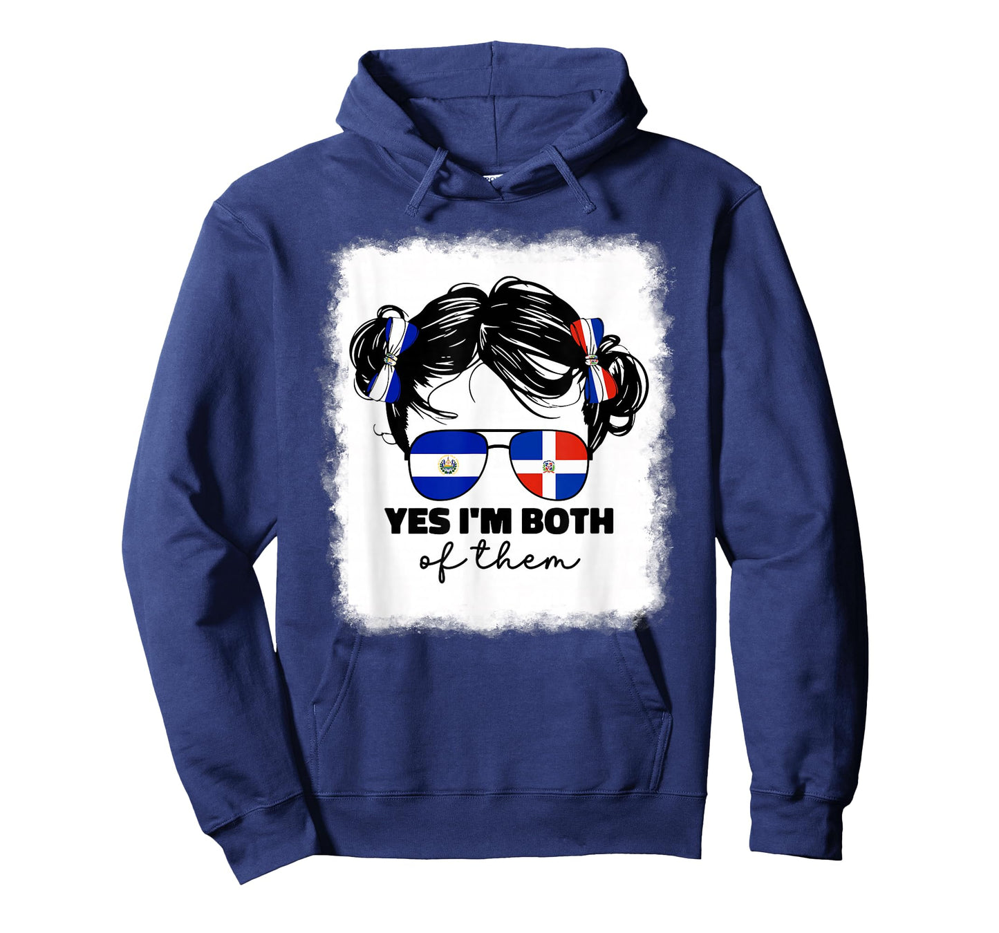 Half Dominican And Salvadorian El Salvador Flag Kids Girls T-Shirt