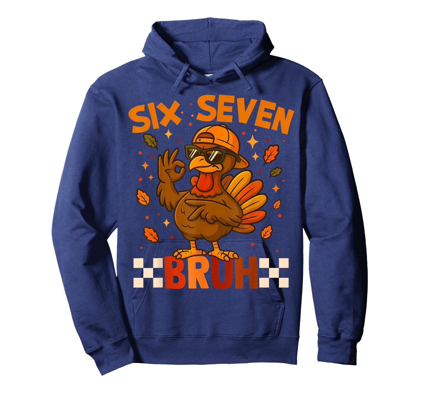 Six Seven Bruh Turkey Meme Saying 6 7 Thanksgiving Costume T-Shirt