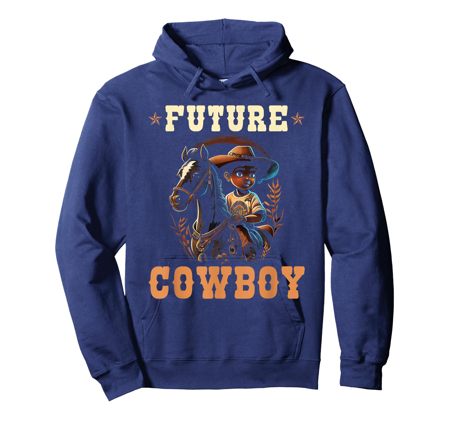 Future Cowboy Toddler African American Rodeo Cowboy Boy Kids T-Shirt