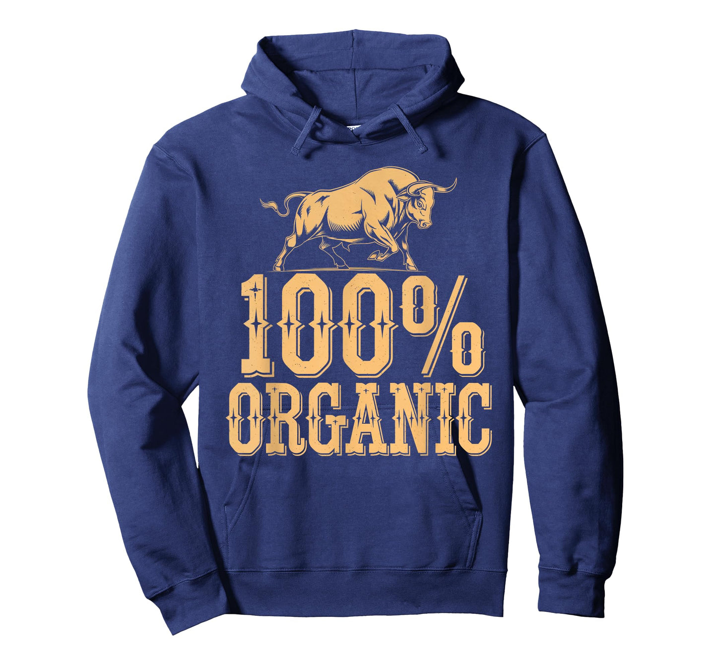 100 Percent Organic Bull Ranch Western Cowboy Graphic T-Shirt