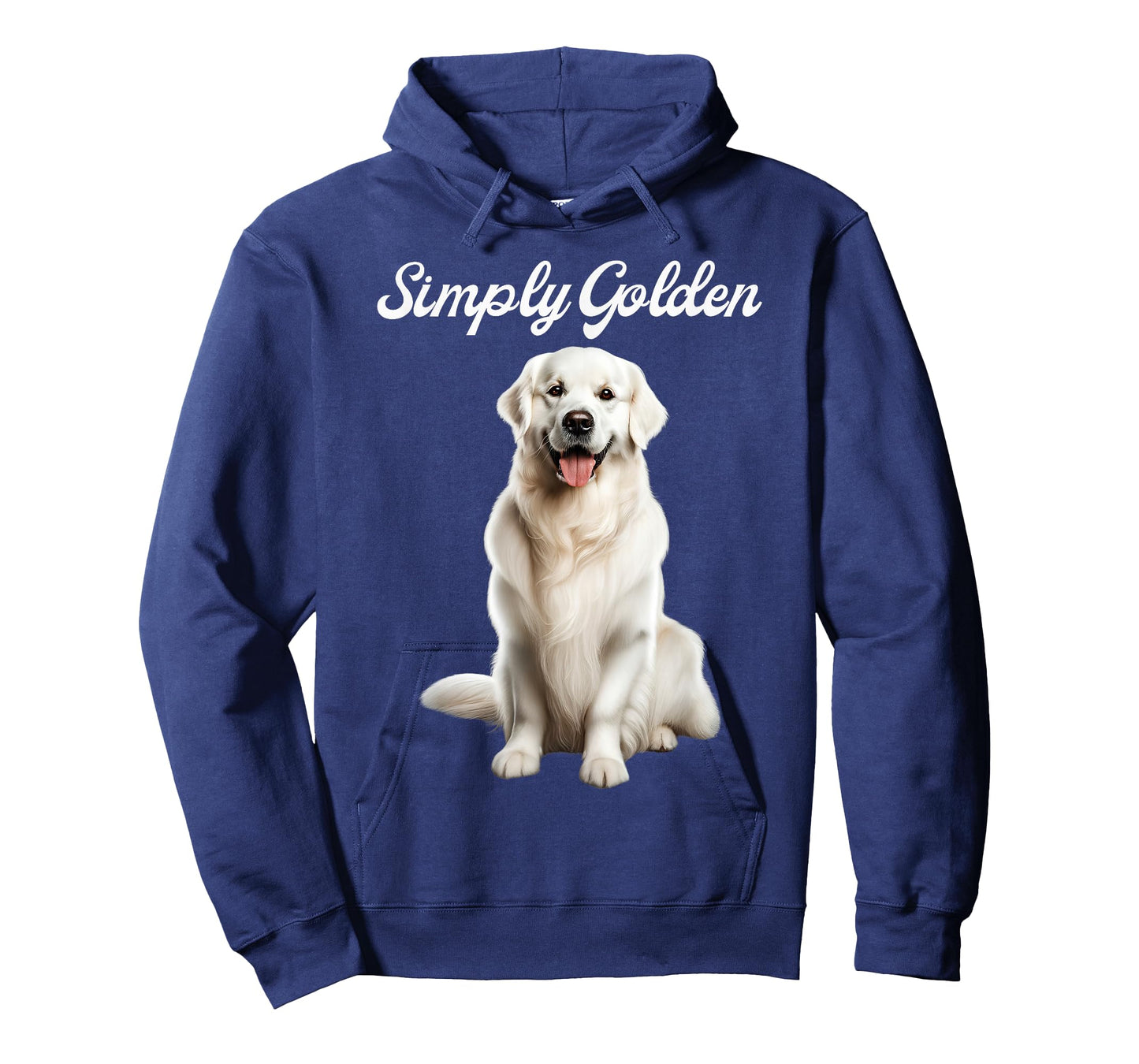 White English Cream Golden Retriever Funny Dog Simply Golden T-Shirt