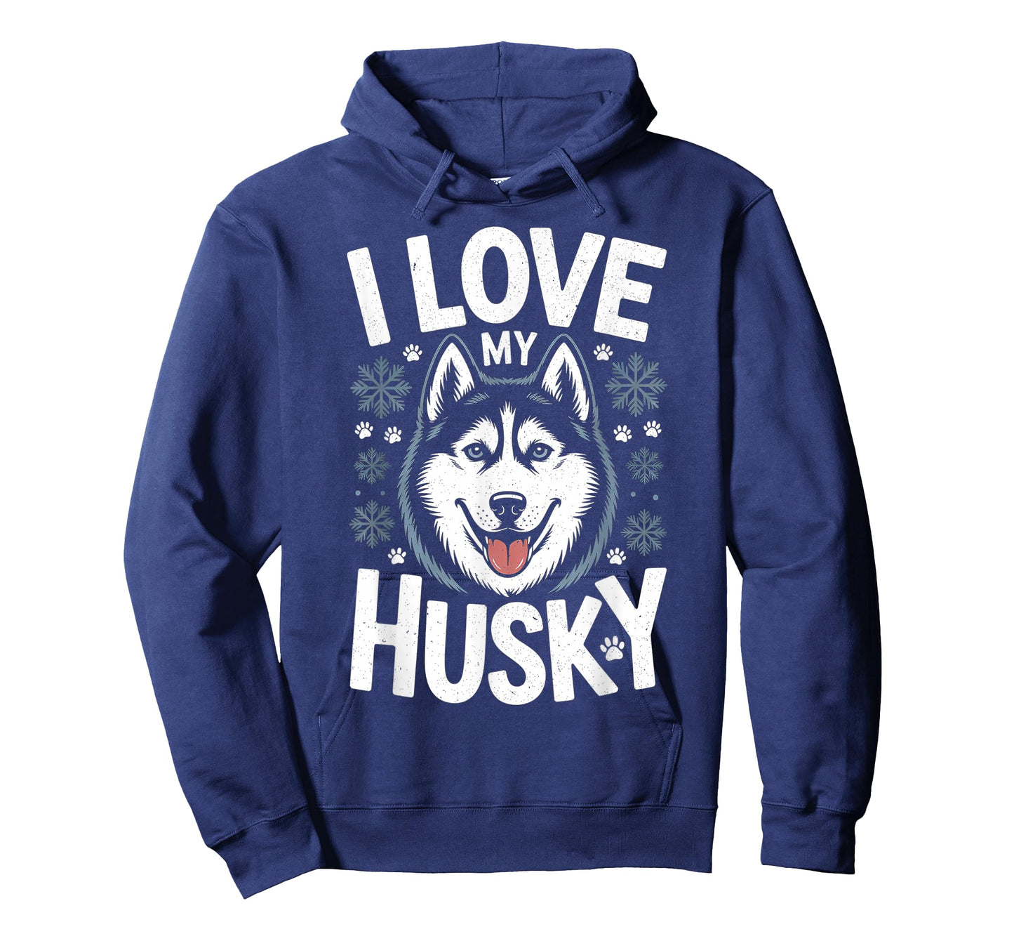 I Love My Husky - Saying Siberian Puppy Animal Paw Dogs T-Shirt