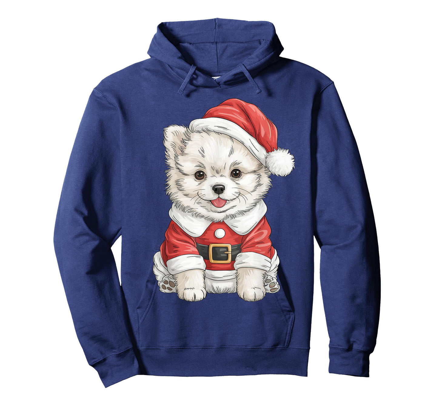 Cute Christmas Pomeranian Santa Pom Dog Lover T-Shirt