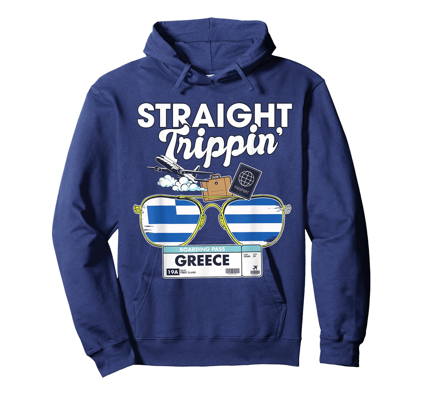 Straight Trippin' Greece Vacation Tour Travel Trip Matching T-Shirt