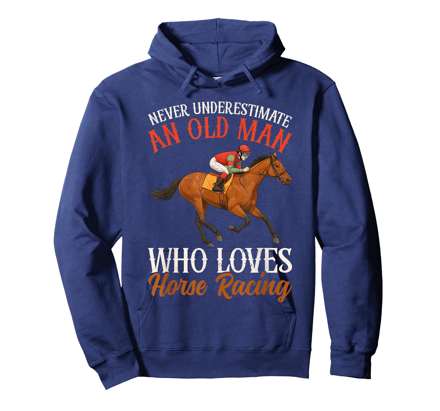 Never Underestimate An Old Man Who Loves Horse Racing T-Shirt