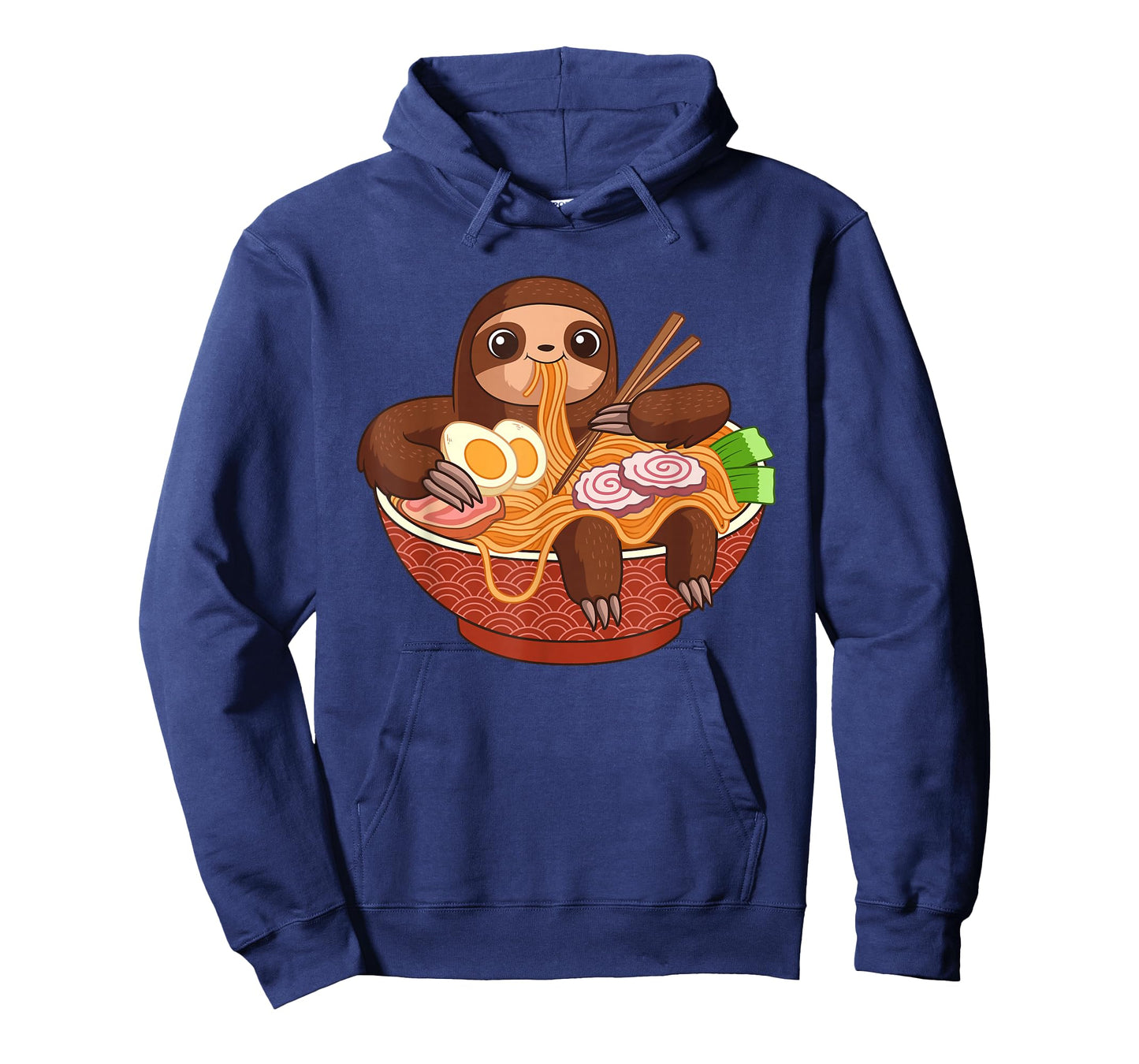 Kawaii Cute Anime Sloth Otaku Japanese Ramen Noodles T-Shirt